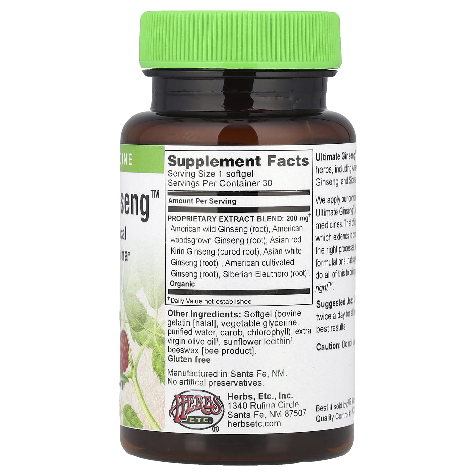 Boost Energy & Endurance with Ultimate Ginseng by Herbs Etc. - Image 2