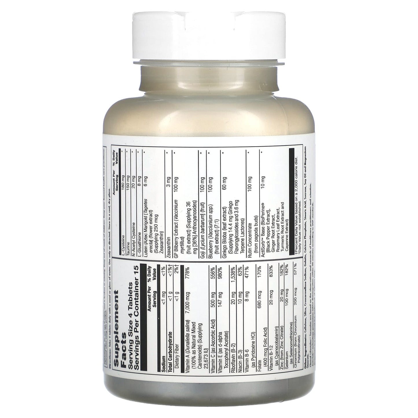 KAL, Eye Formula Plus, Healthy Eye Support, 60 Tablets - Image 2