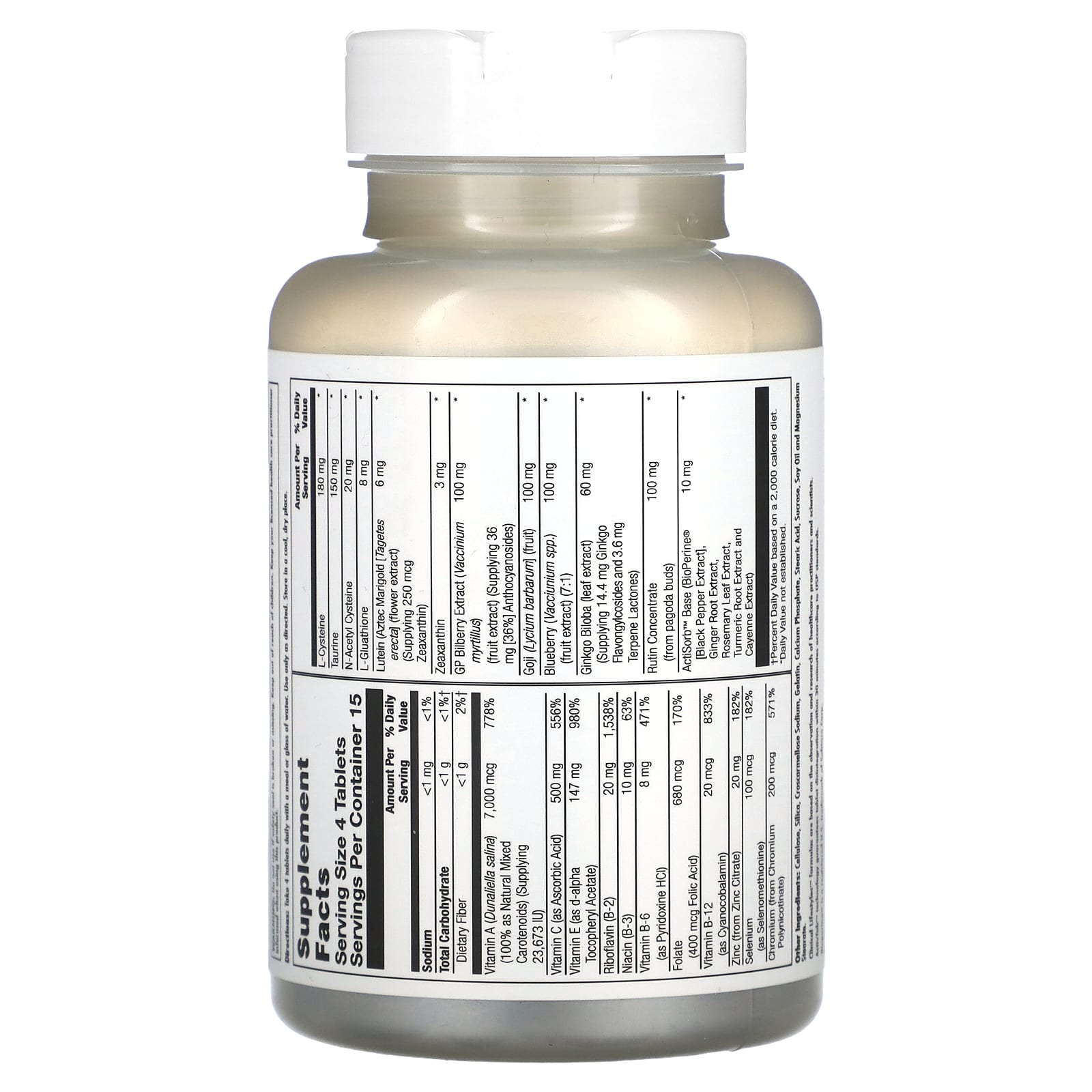 KAL, Eye Formula Plus, Healthy Eye Support, 60 Tablets - Image 2