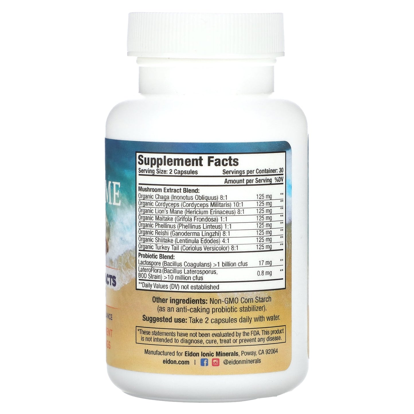 Eidon Ionic Minerals: Optimize Gut Health with 8 Mushroom Extracts + 2 Probiotics - Image 2