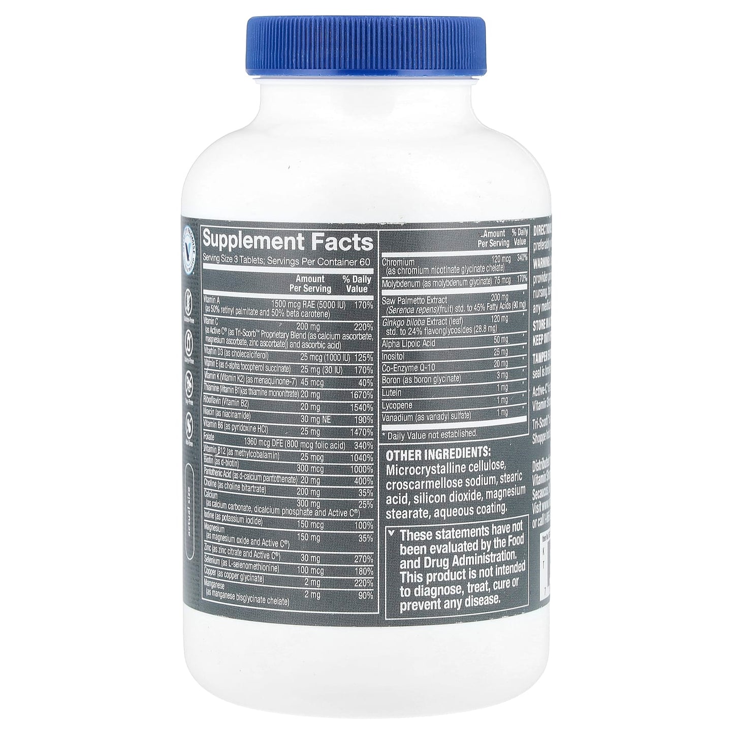The Vitamin Shoppe, Ultimate Man® 50+, Multivitamin & Multimineral, 180 Tablets - Image 2