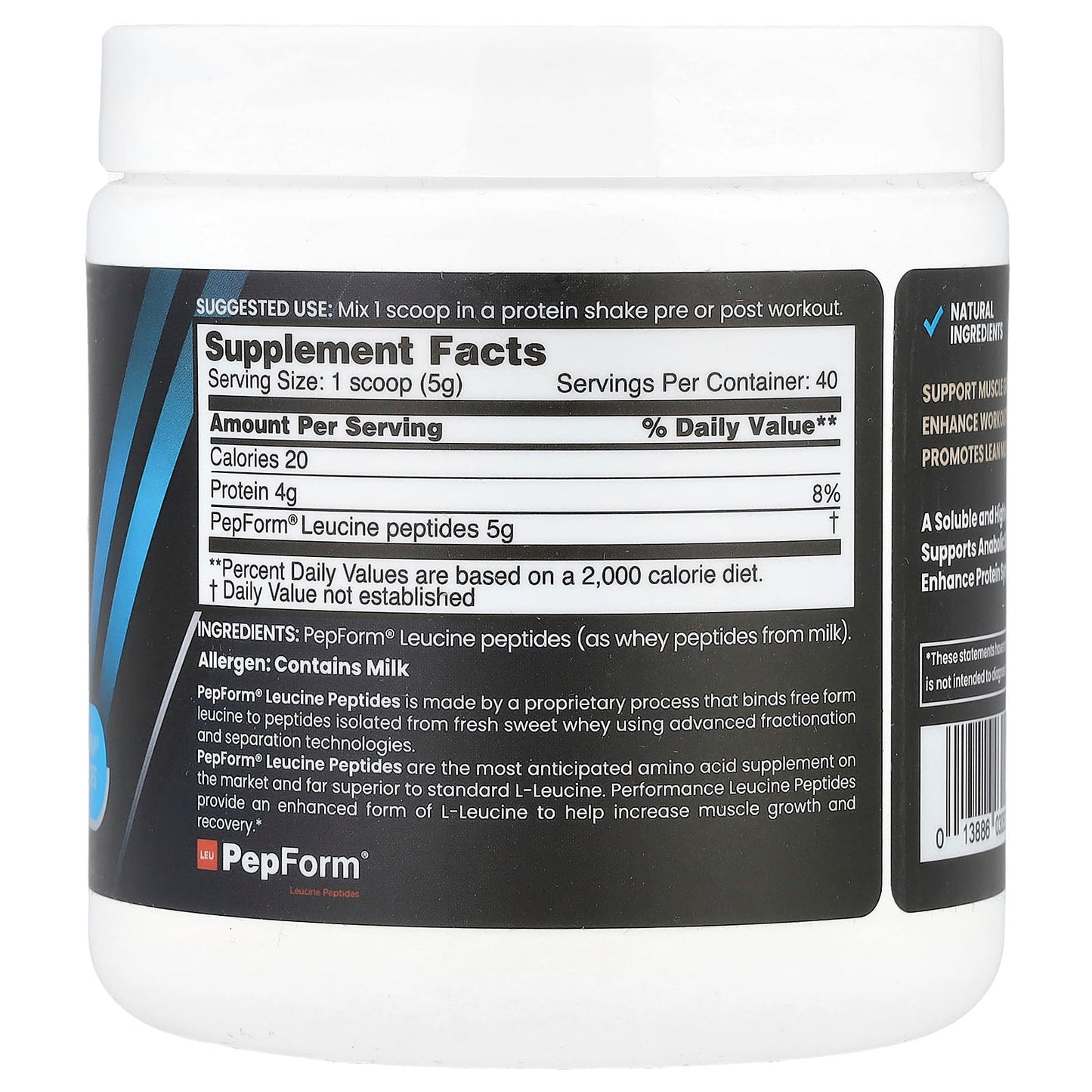 NB Pure, Performance Leucine+, 7.05 oz (200 g) - Image 2