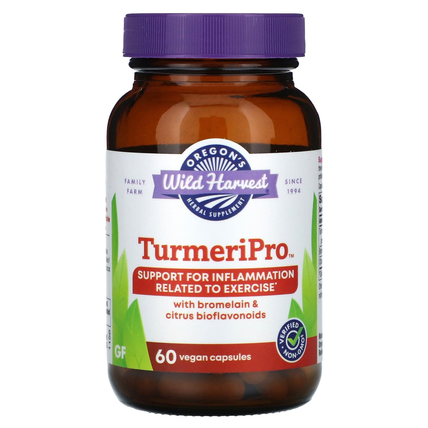 Oregon's Wild Harvest, TurmeriPro, 60 Vegan Capsules - Image 1