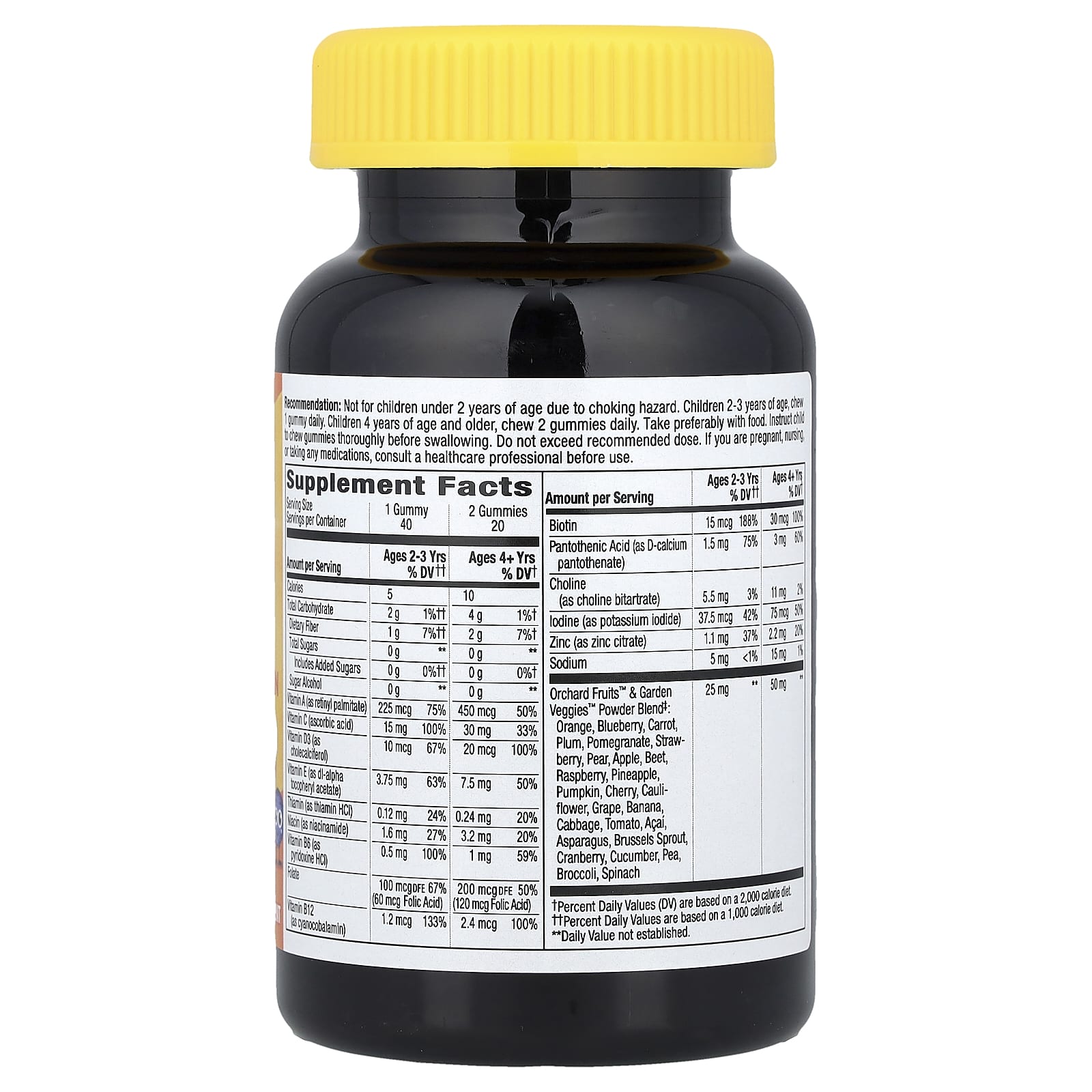 Nature's Way, Alive!® Kids, Zero Sugar Gummy Multivitamin, Ages 2+, Berry-Citrus, 40 Gummies - Image 2