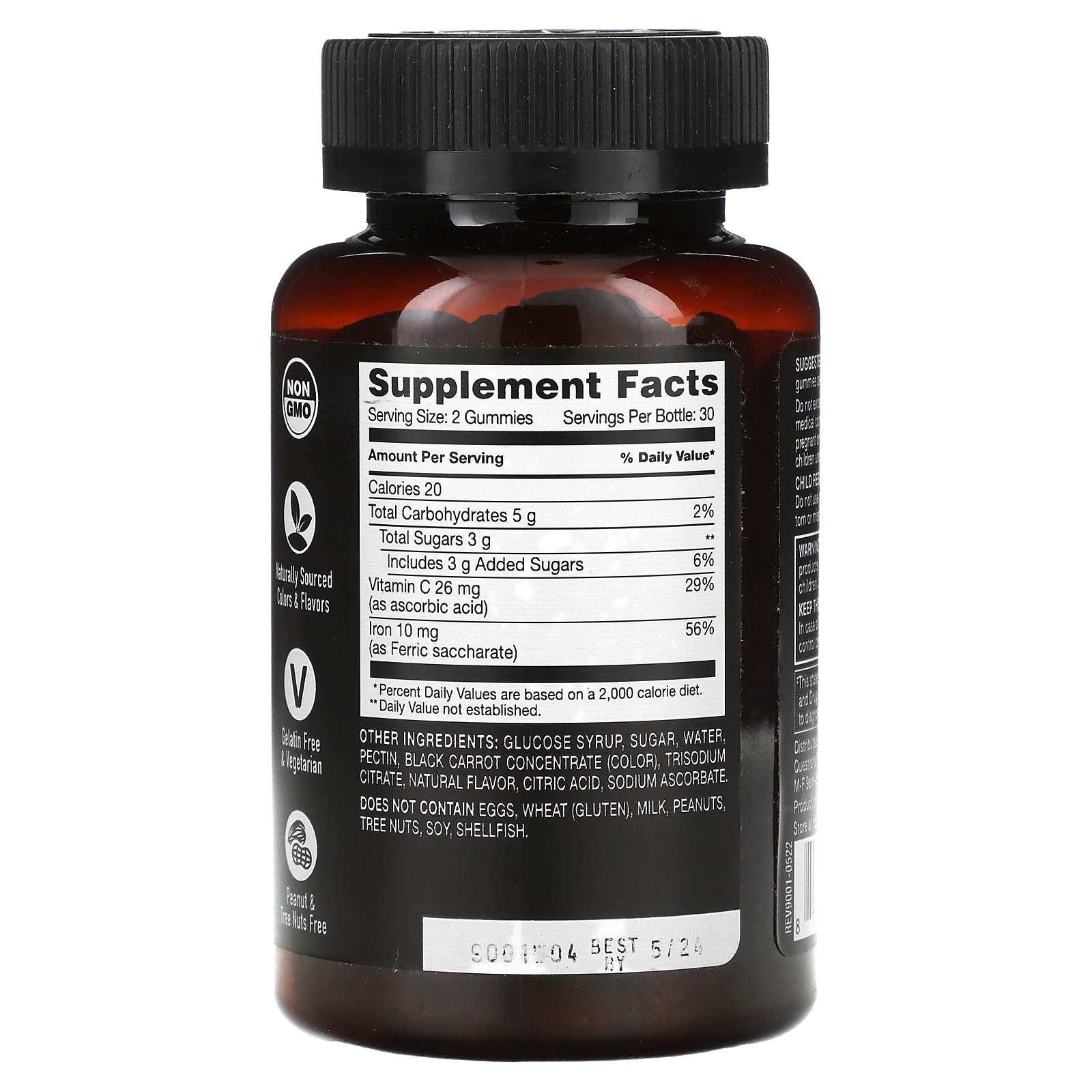 YumVs, Strong Earth Gummies, Iron with Vitamin C, Grape, 60 Gummies - Image 2