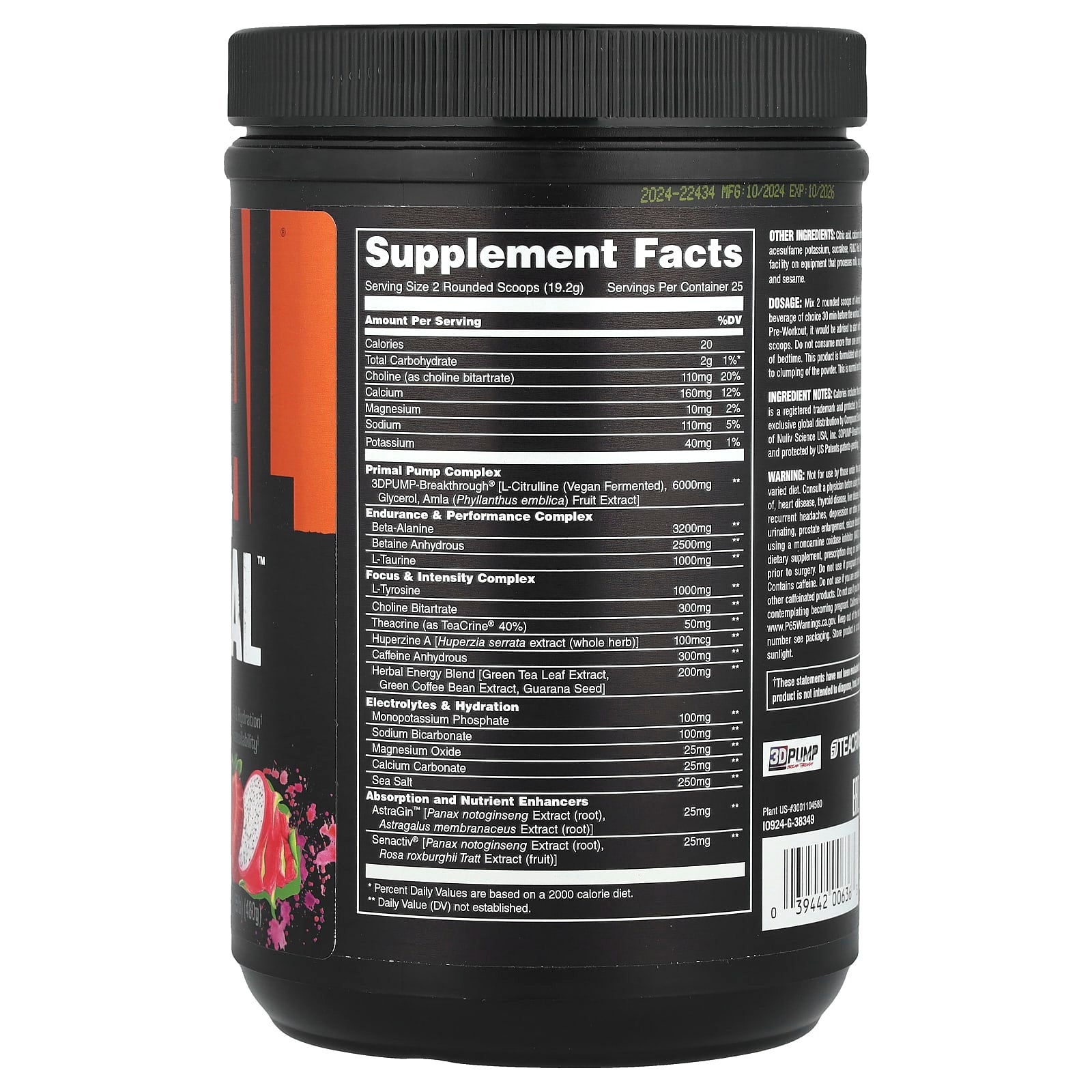 Unlock Beast Mode with Animal Primal Pre Workout Powder - Image 2