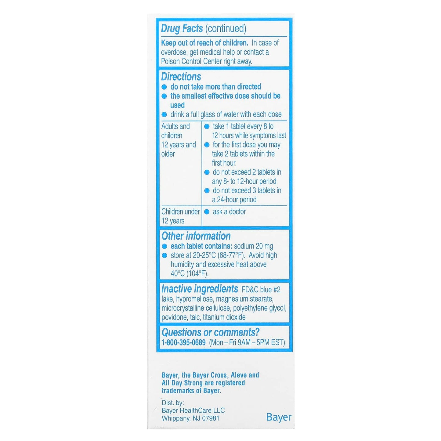 Aleve Back & Muscle Pain Relief, 220mg, 90 Tablets - Image 2
