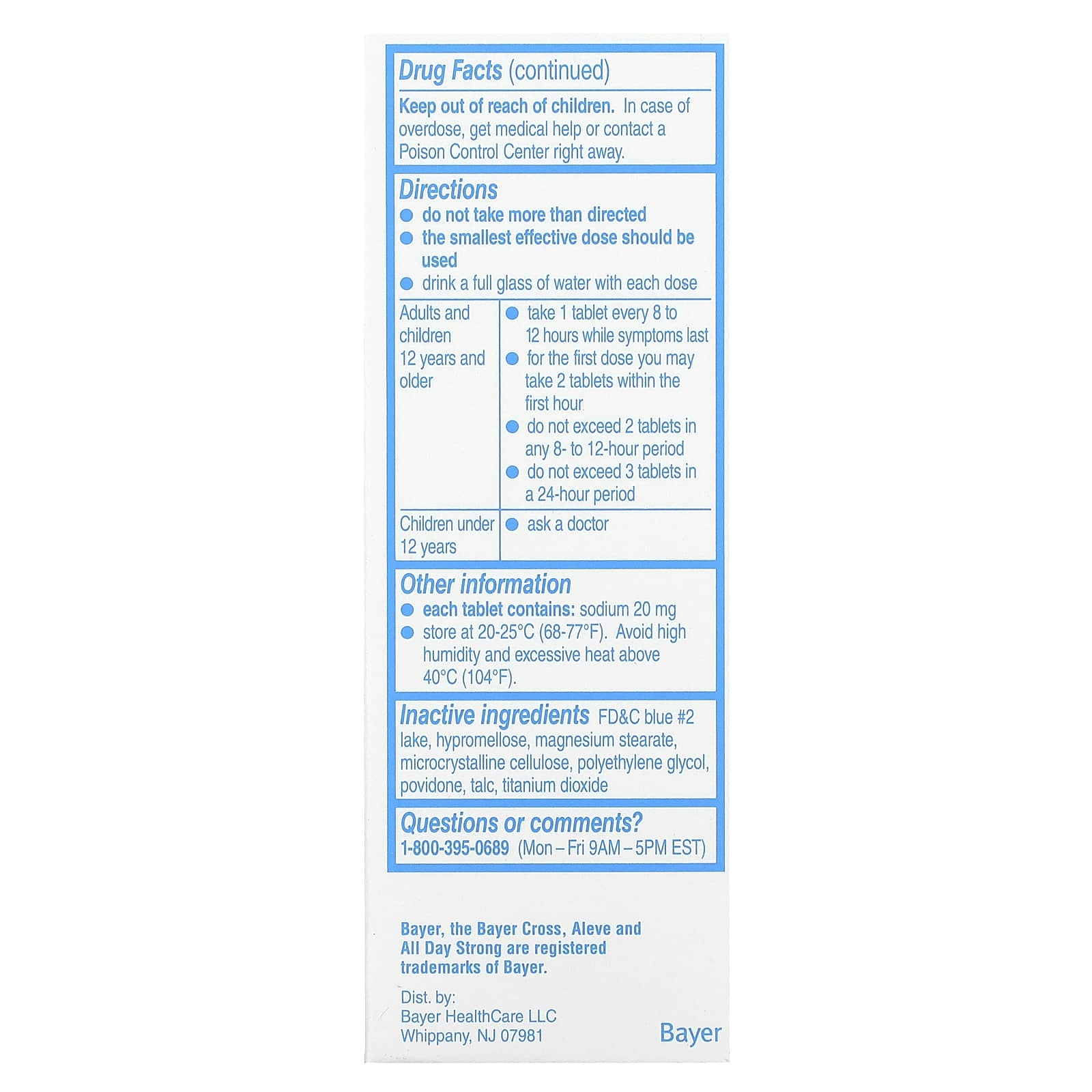 Aleve Back & Muscle Pain Relief, 220mg, 90 Tablets - Image 2