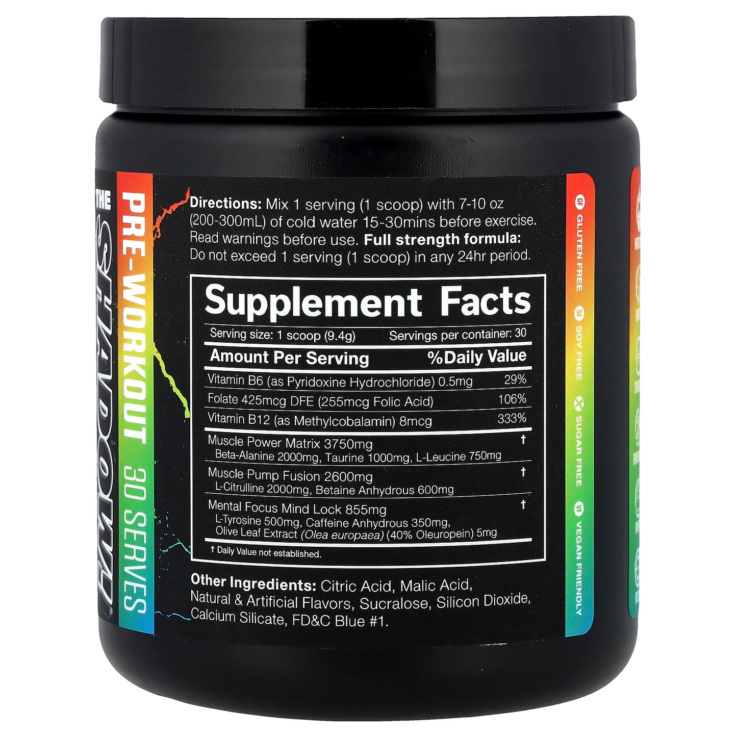 JNX Sports The Shadow Pre-Workout Powder - Sour Candy - Image 2