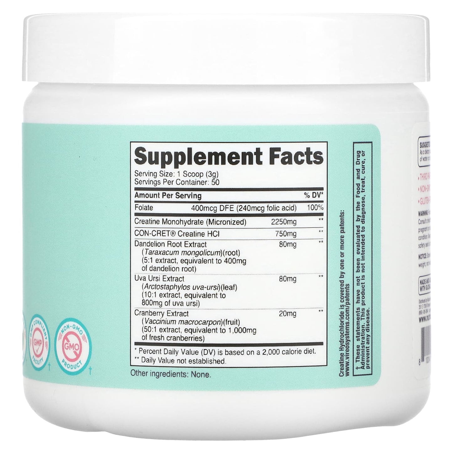 Nutricost, Women, Creatine, Unflavored, 5.6 oz (159 g) - Image 2