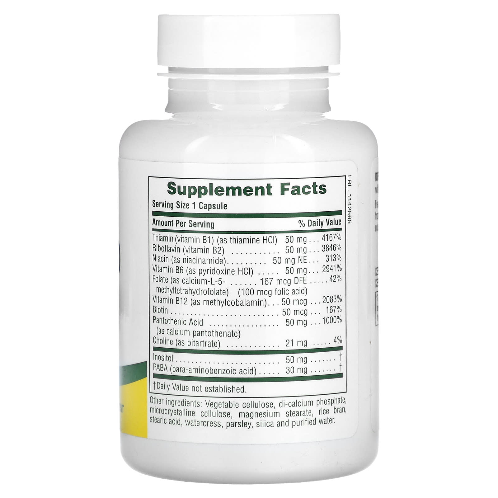 NaturesPlus, High Potency Super B-50, 90 Capsules - Image 2