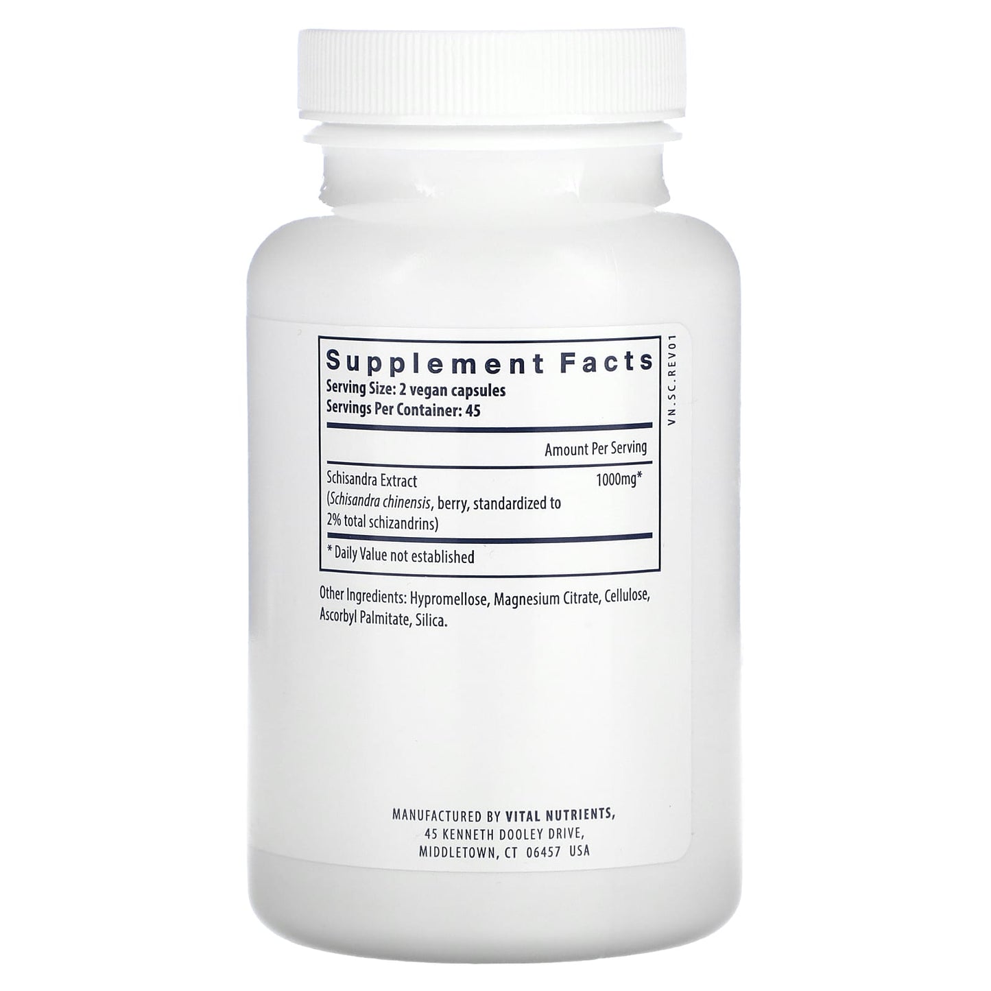 Vital Nutrients, Schisandra Extract, 90 Vegan Capsules (500 mg per Capsule) - Image 2