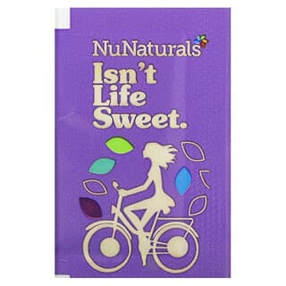 NuNaturals NuStevia White Stevia Powder - 1000 Packets | Best Keto & Vegan Sweet