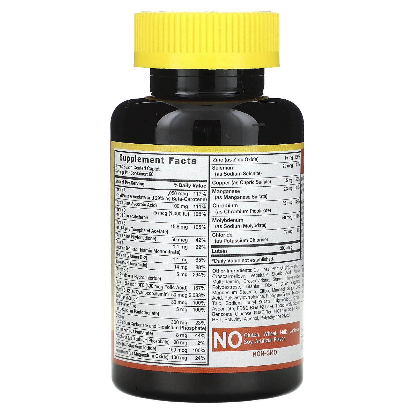 Sundance Vitamins, ABC Complete, Adult Multivitamin & Mineral Formula, 60 Coated Caplets - Image 2