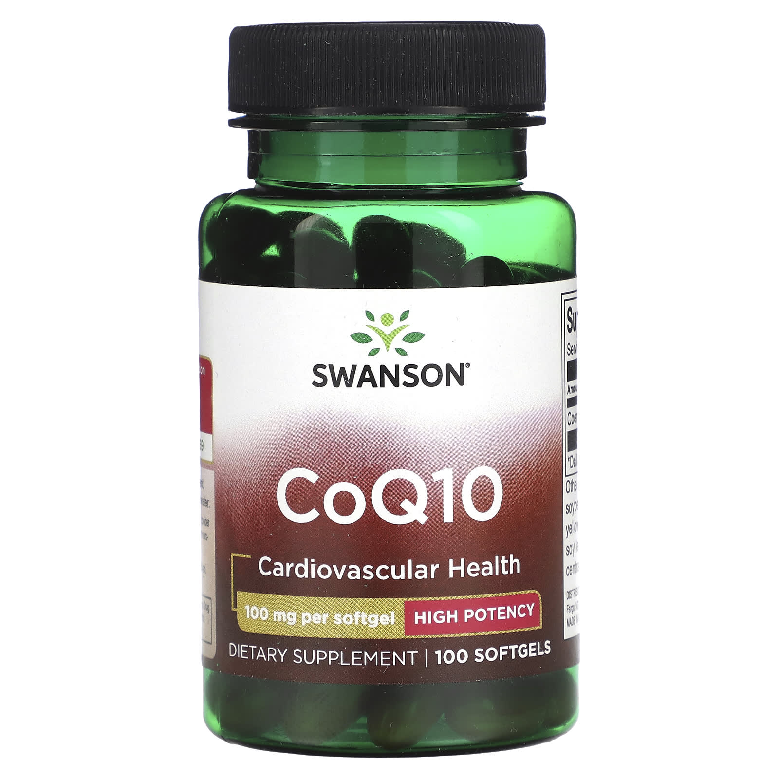 Swanson, CoQ10, 100 mg, 100 Softgels - Image 1