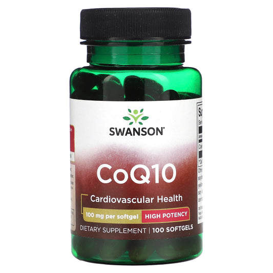 Swanson, CoQ10, 100 mg, 100 Softgels - Image 1