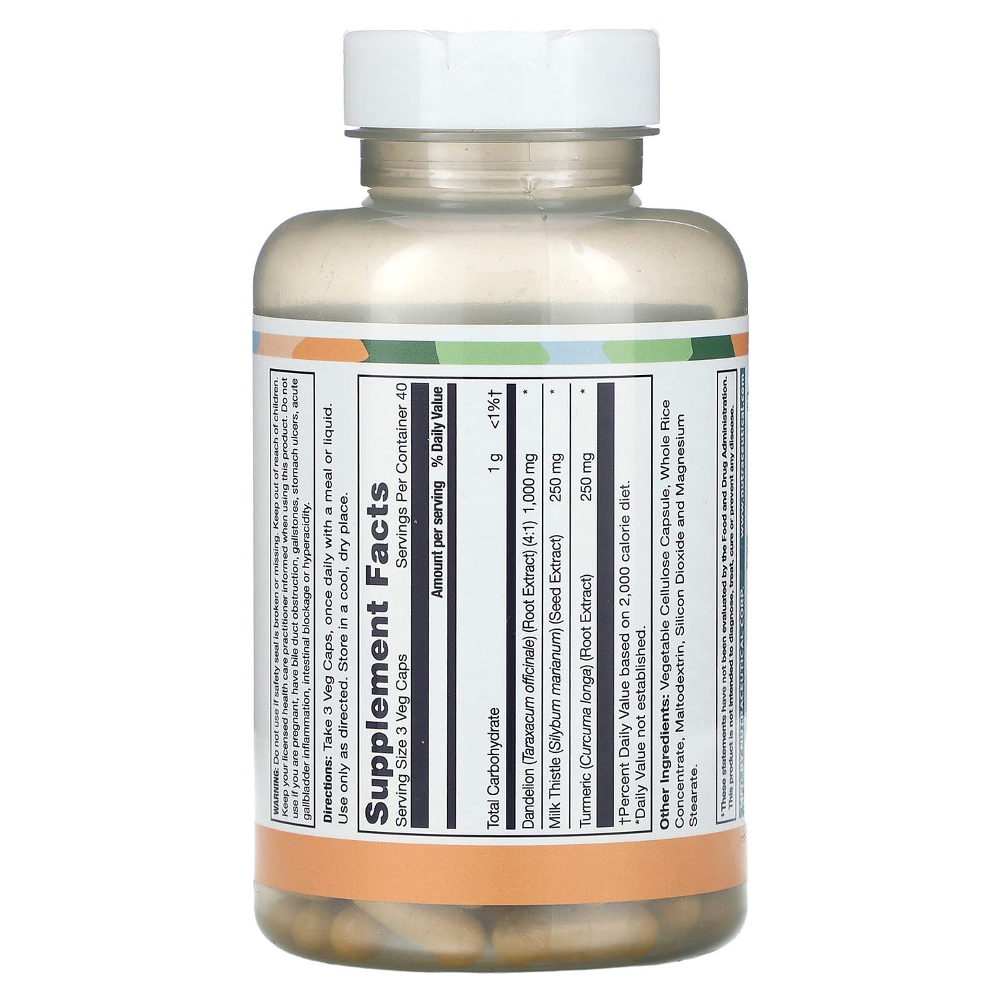 LifeTime Vitamins, Advanced Milk Thistle, 120 Capsules - Image 2