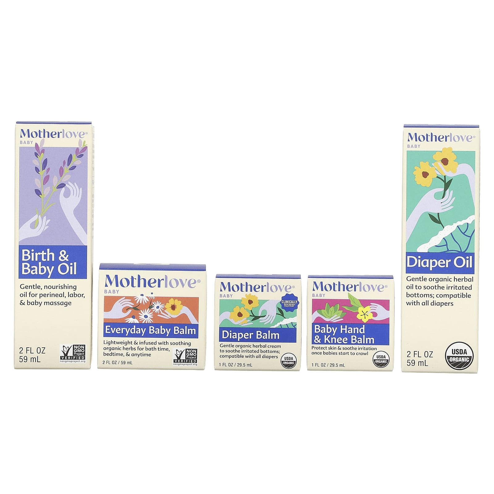 Motherlove, Baby, Body Care Gift Box, 5 Piece Set - Image 2