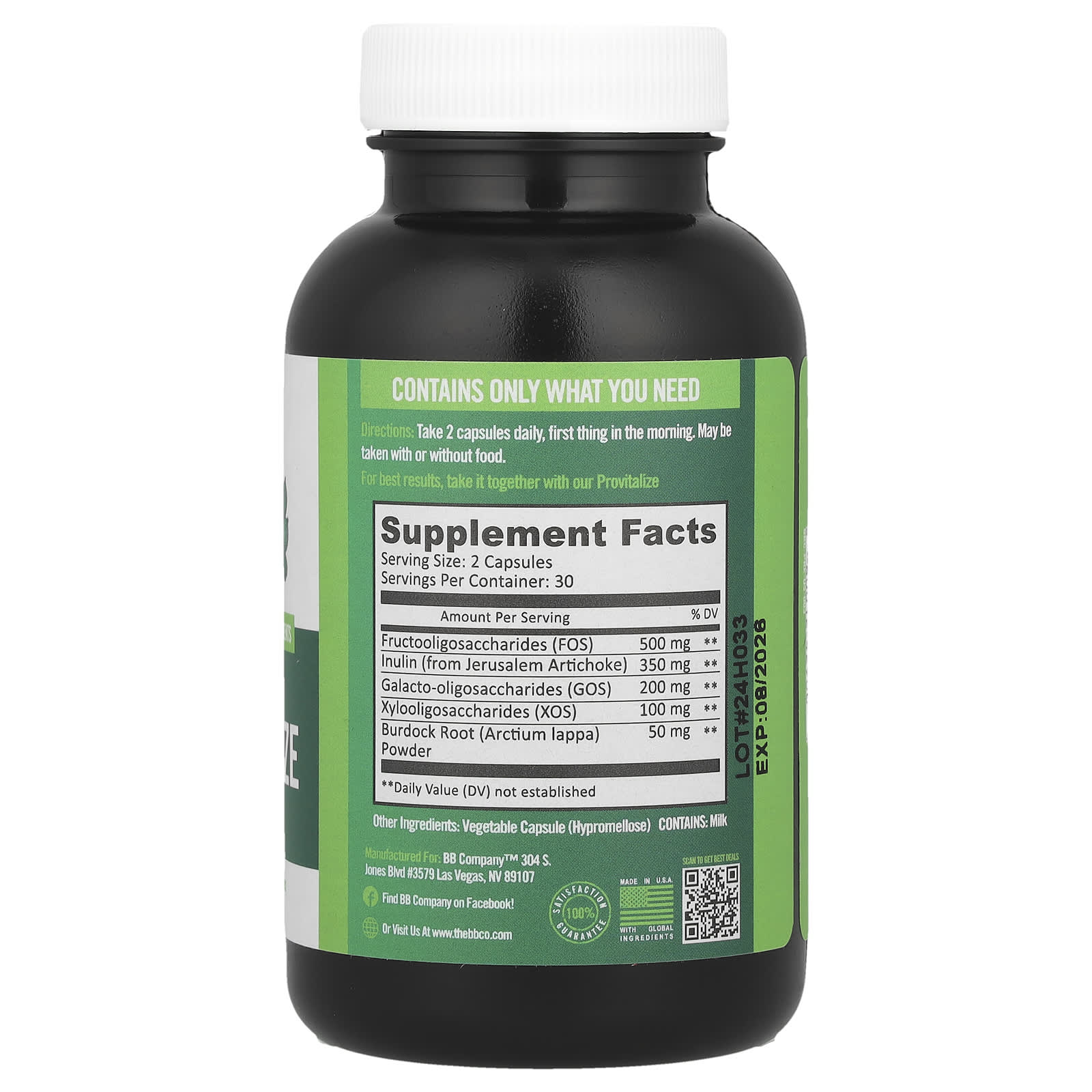 Previtalize - Clinically Researched Prebiotic & Dietary Fiber Supplement - Image 2