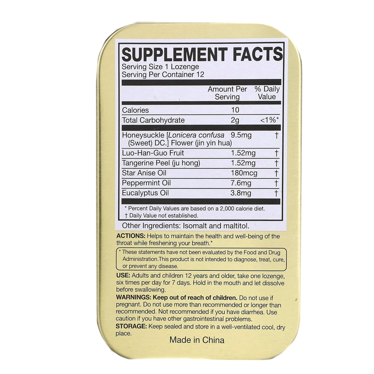Natural Relief for Throat Irritation - Golden Throat Lozenges - Image 2