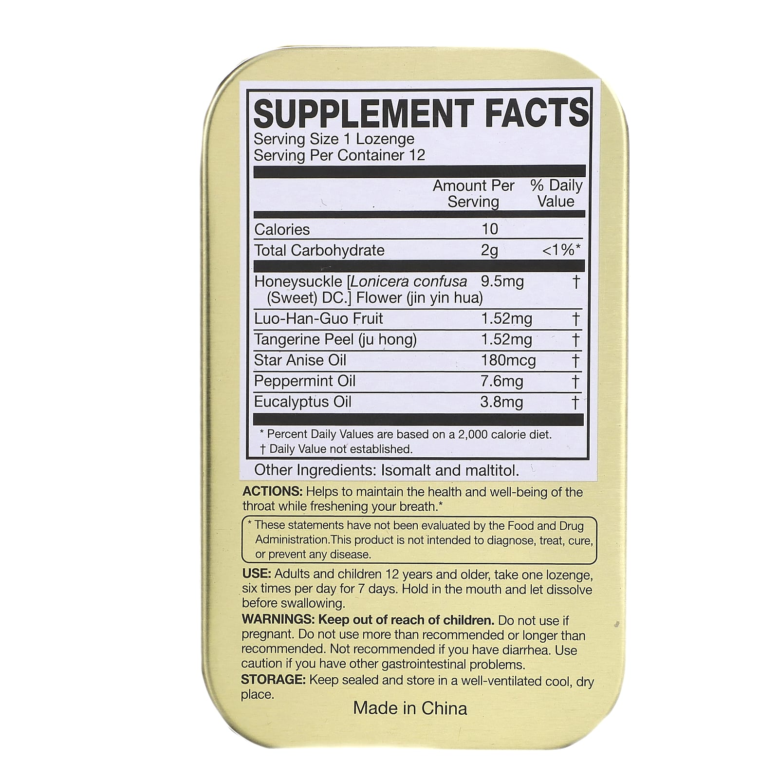 Natural Relief for Throat Irritation - Golden Throat Lozenges - Image 2