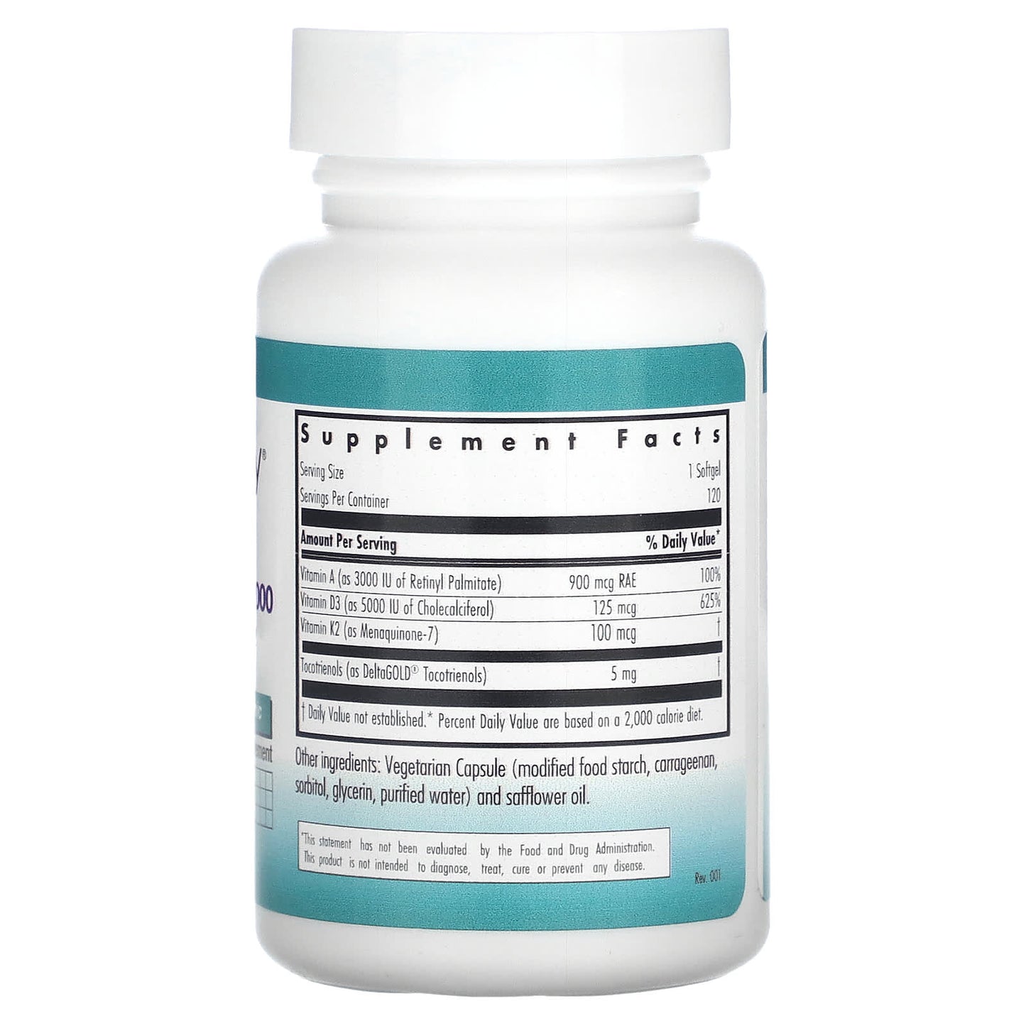Nutricology, Vitamin D3 Complete 5000, 120 Veggie Softgels - Image 2