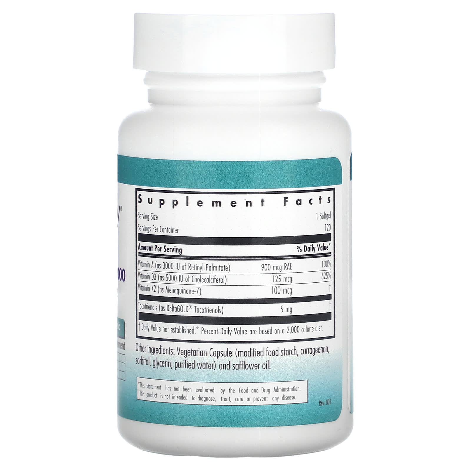 Nutricology, Vitamin D3 Complete 5000, 120 Veggie Softgels - Image 2