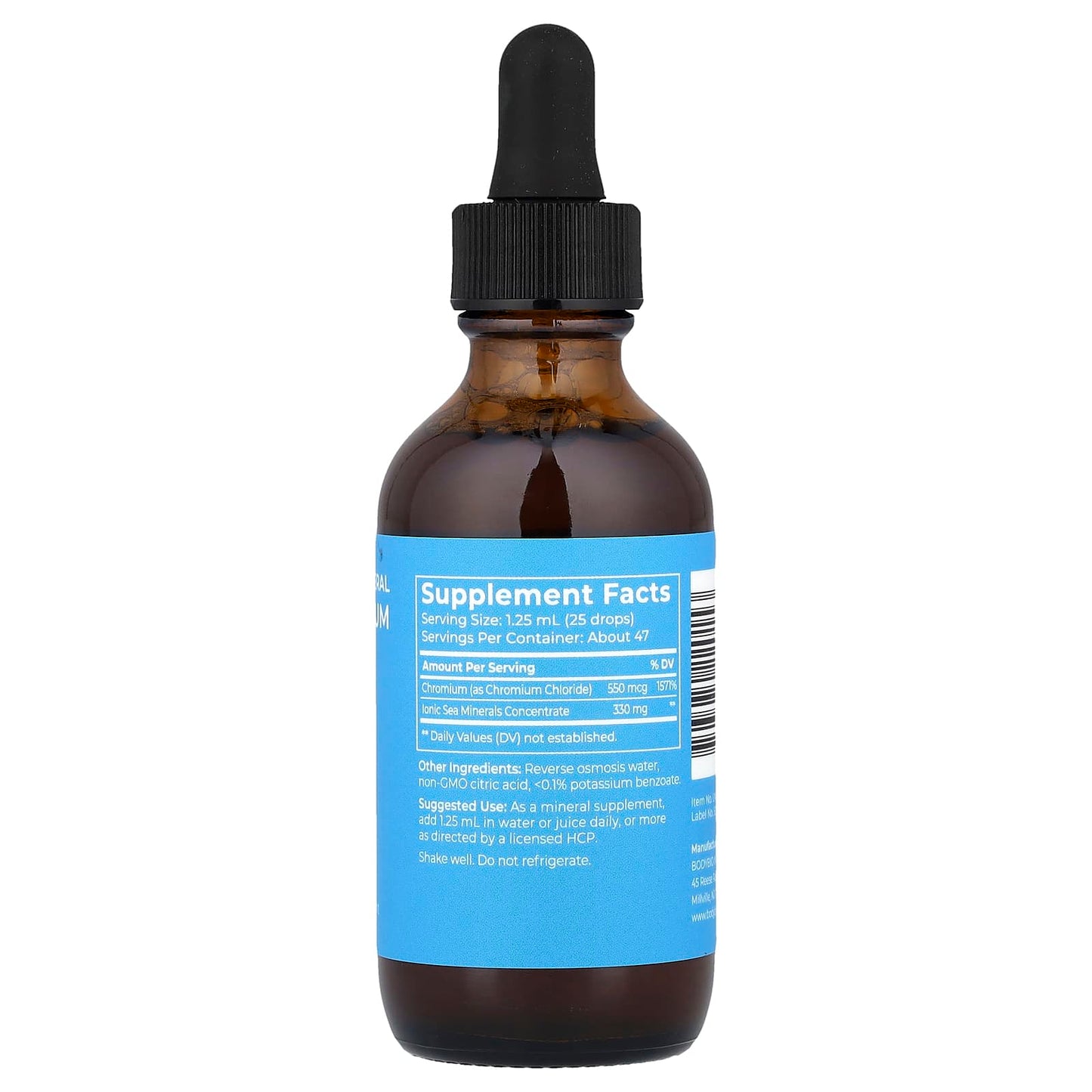 BodyBio Liquid Chromium Supplement - Essential for Blood Sugar & Metabolism - Image 2