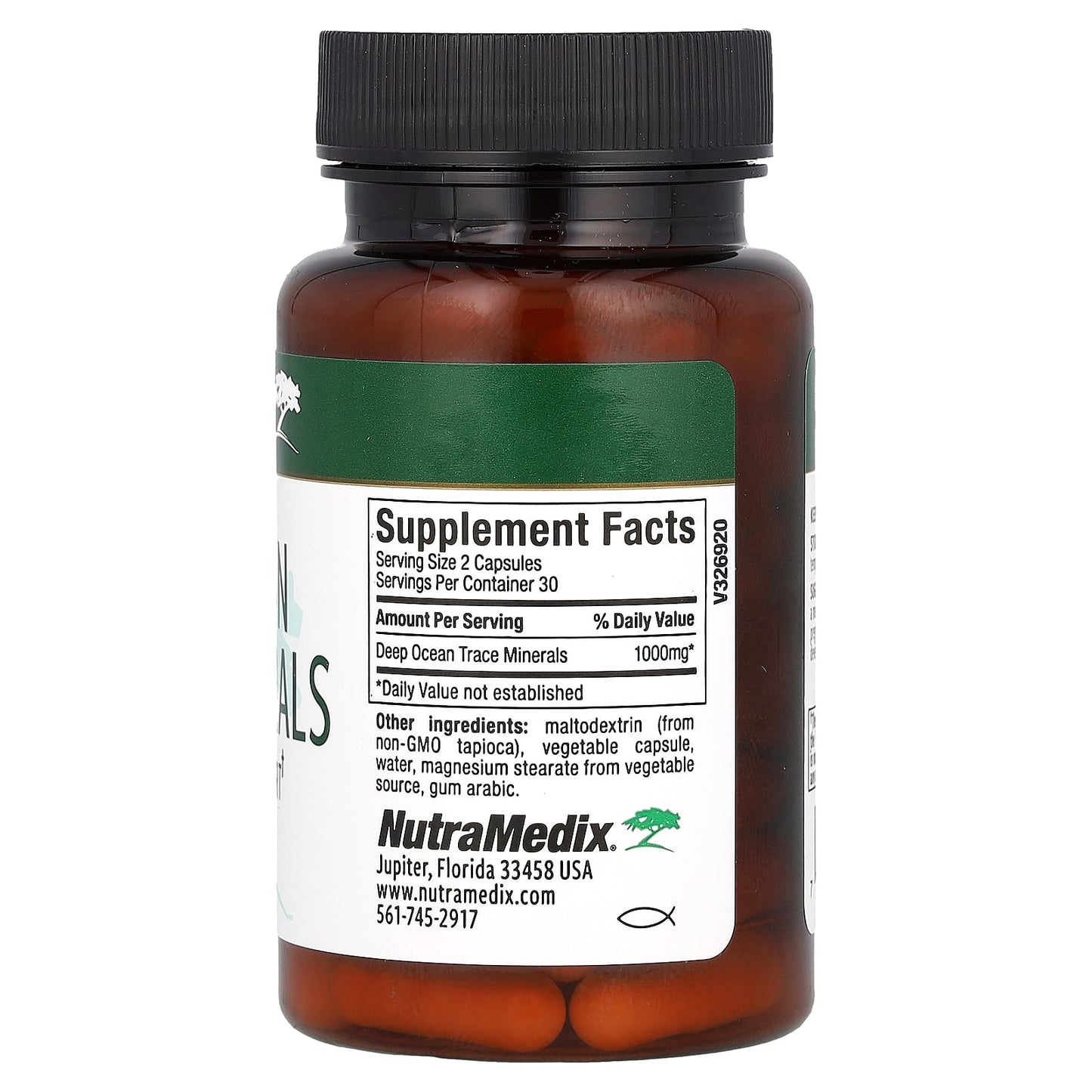 NutraMedix, Deep Ocean Trace Minerals, Energy/Vitality Support, 60 Vegetable Capsules (500 mg per Capsule) - Image 2