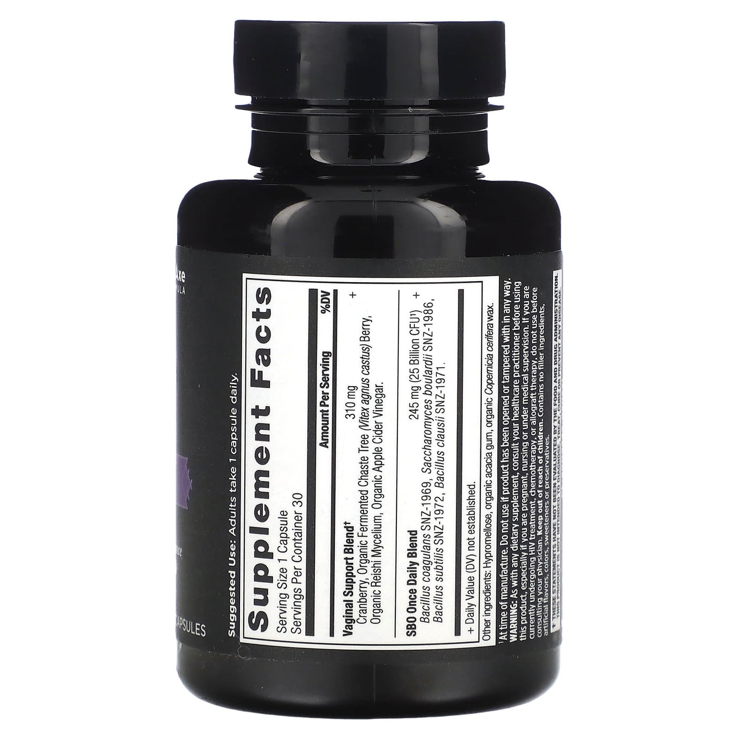 Ancient Nutrition Vaginal Health Probiotics & Prebiotics, 25 Billion CFU, 30 Capsules - Image 2
