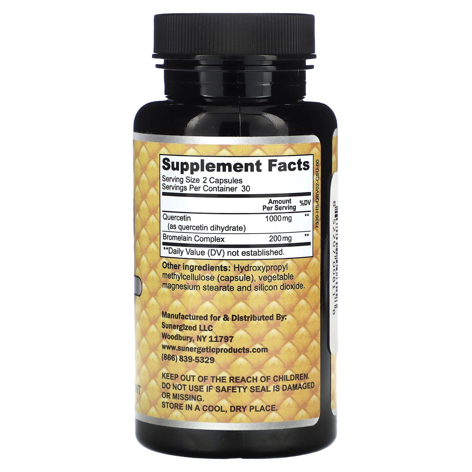 Sunergetic, Quercetin & Bromelain, 60 Capsules - Image 2