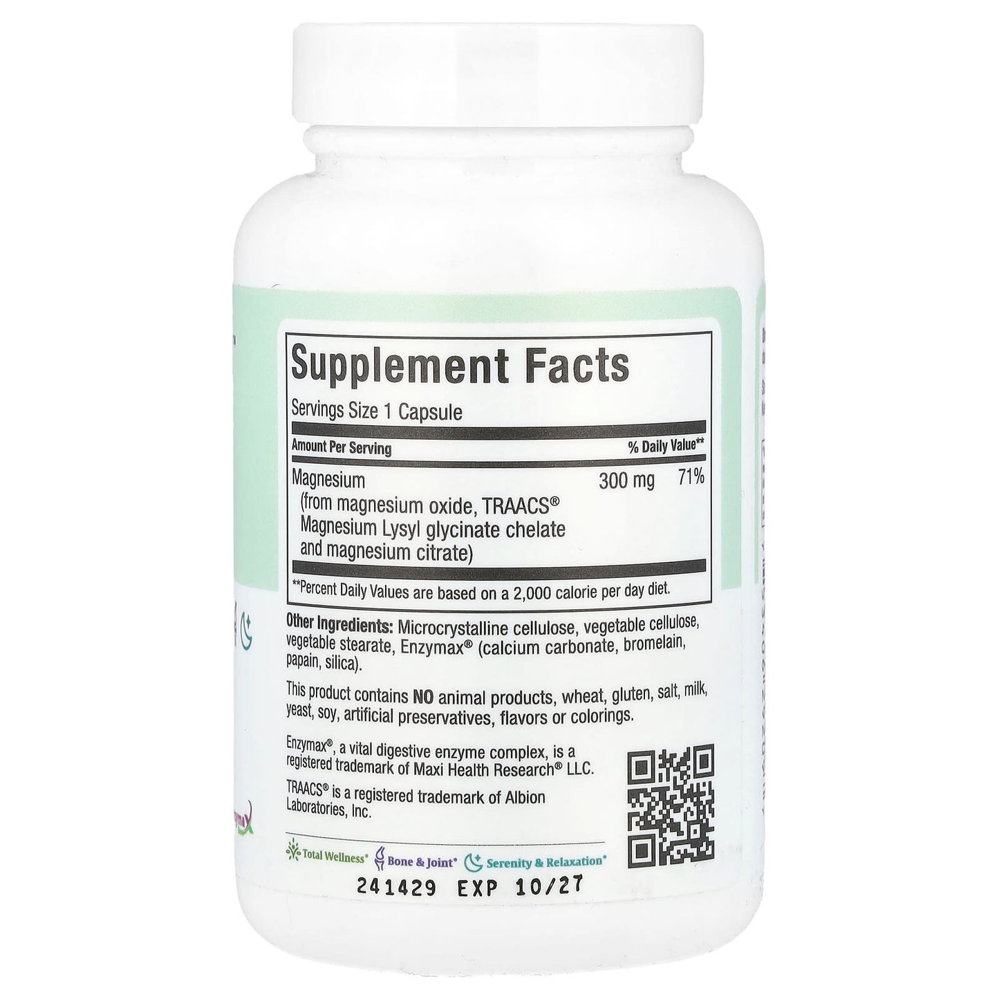 Maxi Health, Maxi Magnesium™ Capsules, 90 Maxicaps - Image 2