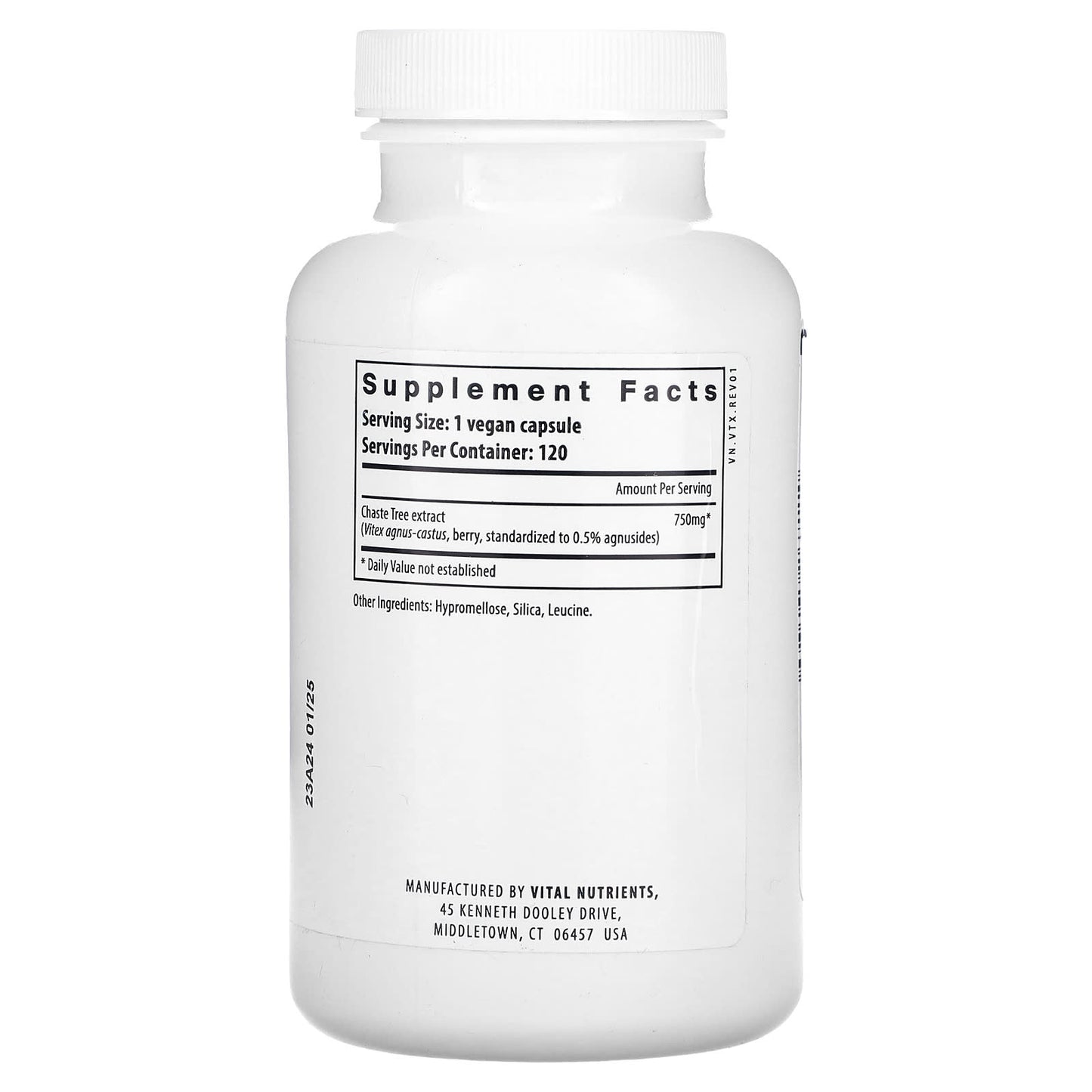 Vital Nutrients, Vitex 750, 750 mg, 120 Vegan Capsules - Image 2
