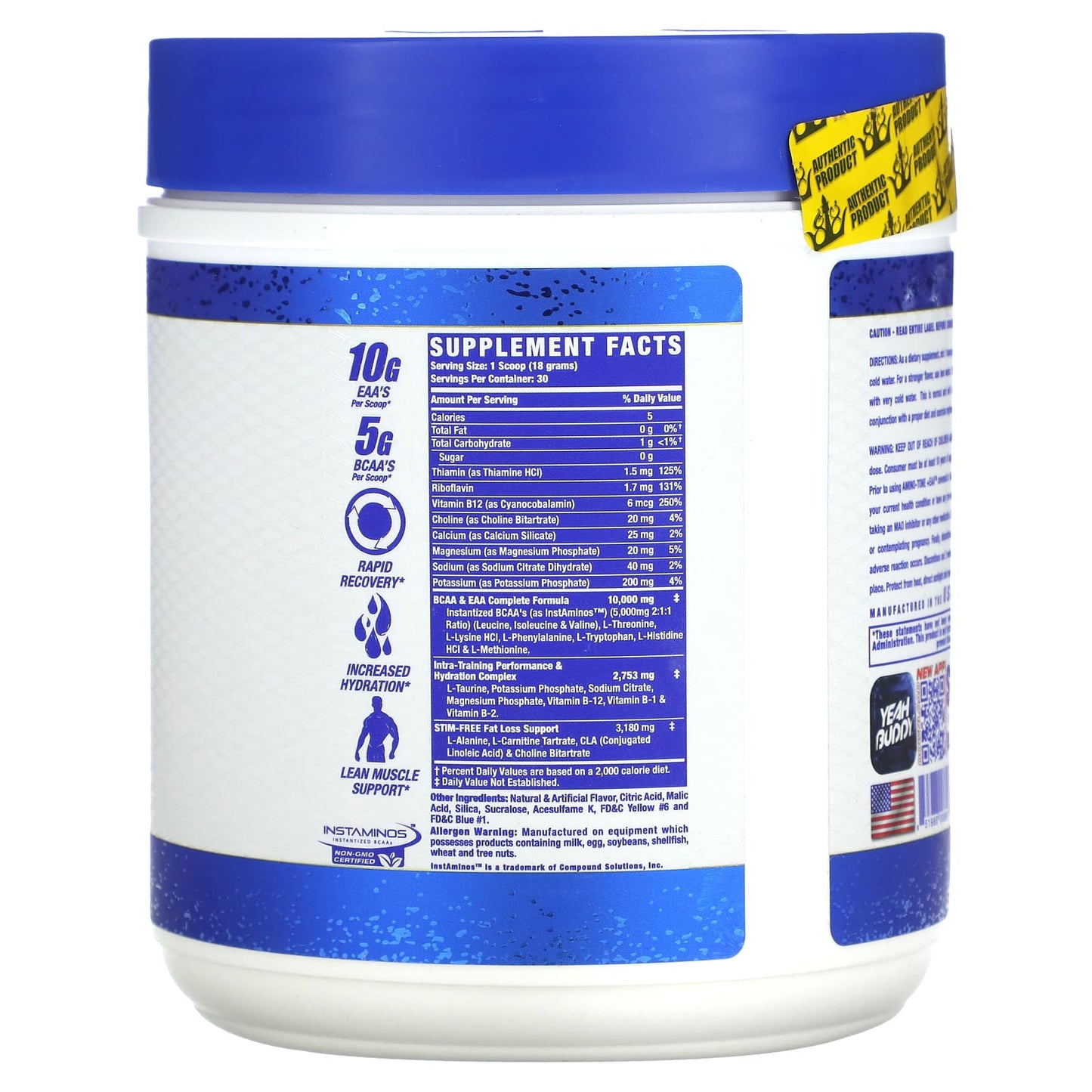 Ronnie Coleman, Signature Series, Amino Tone + EAA™, Sour Apple, 1.2 lb (540 g) - Image 2