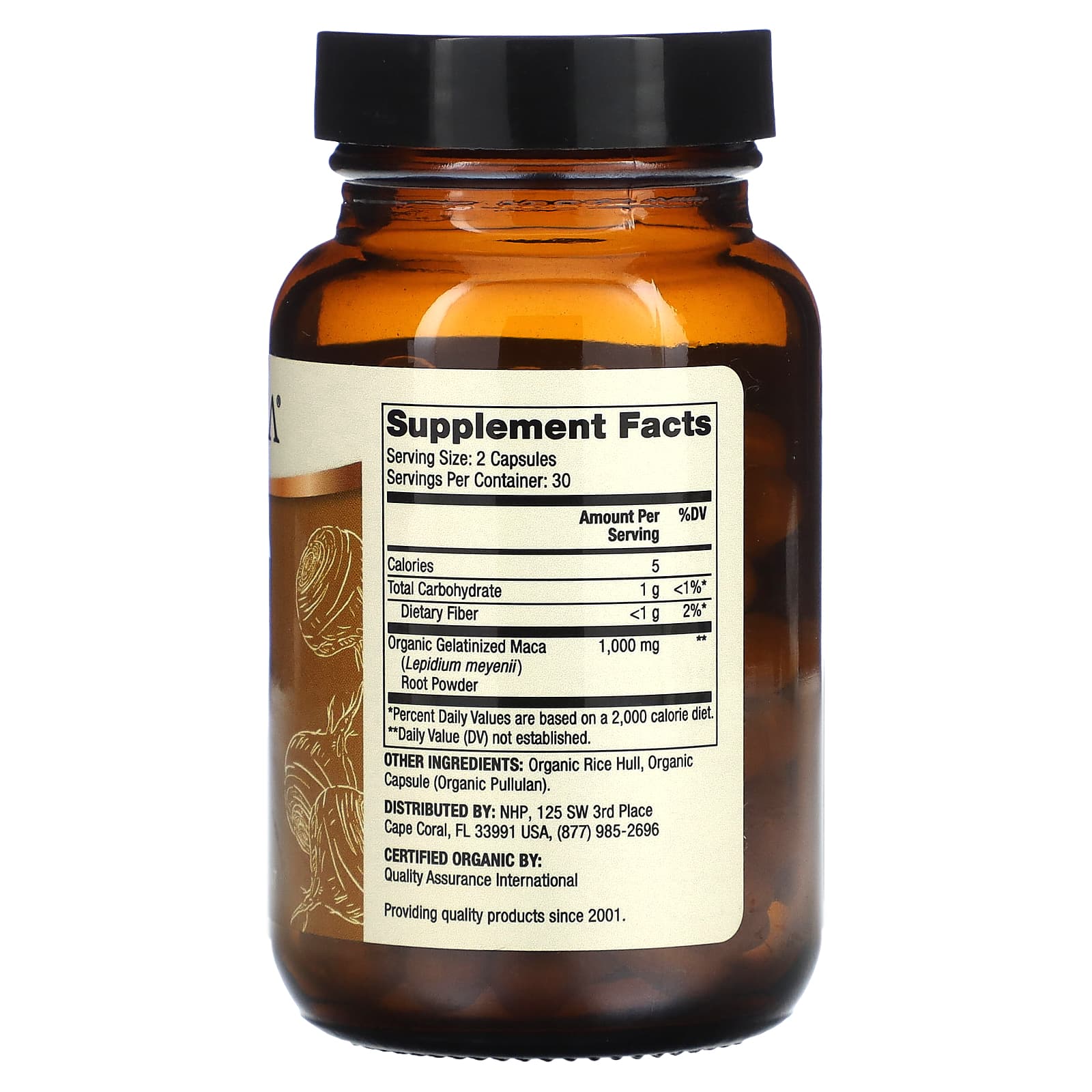 Dr. Mercola, Organic Maca Gelatinized, 60 Capsules (500 mg per Capsule)