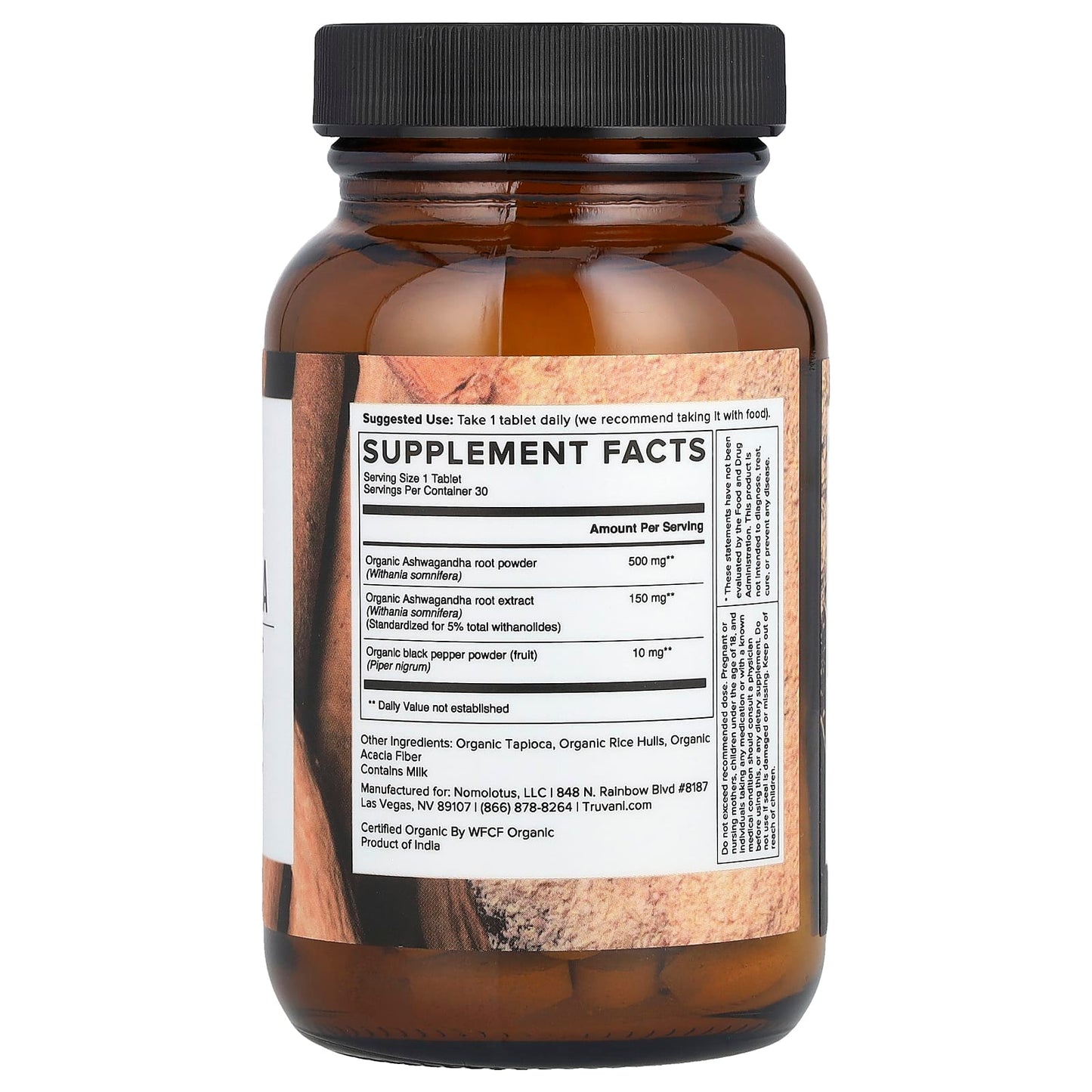 Truvani, Ashwagandha, 30 Tablets - Image 2