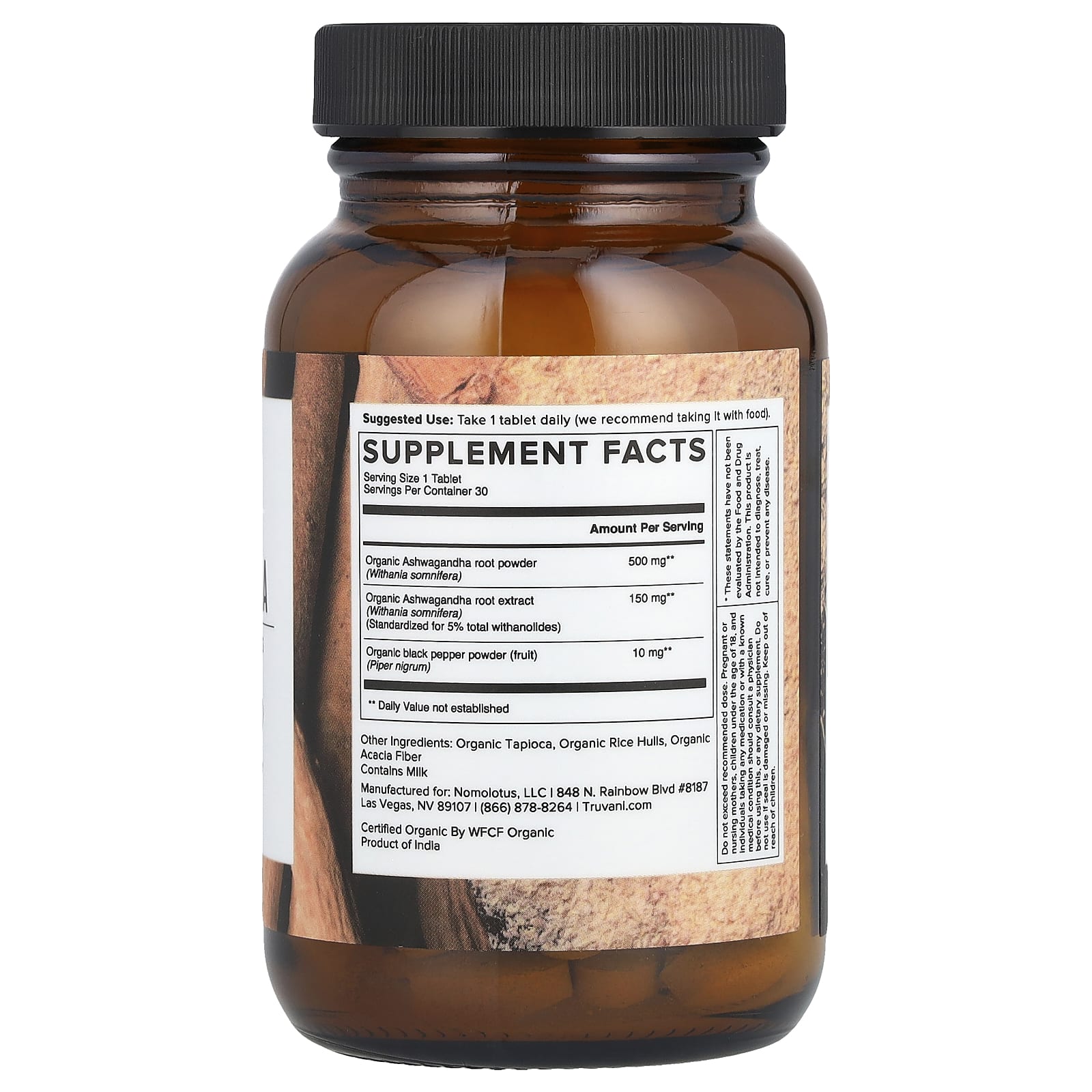 Truvani, Ashwagandha, 30 Tablets - Image 2