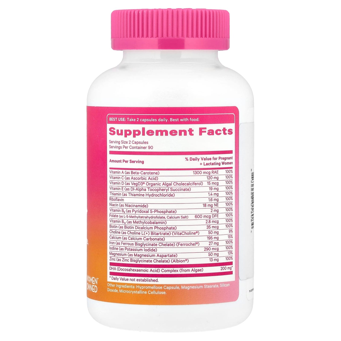 Pink Stork, Total Prenatal + DHA, 180 Capsules - Image 2