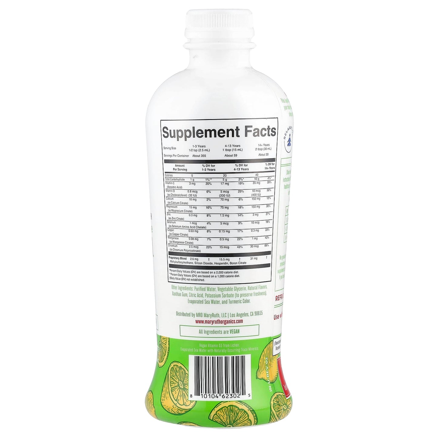 MaryRuth's, Extra Strength Liquid Nighttime Multimineral, Lemonade Dream, 30 fl oz (887 ml) - Image 2
