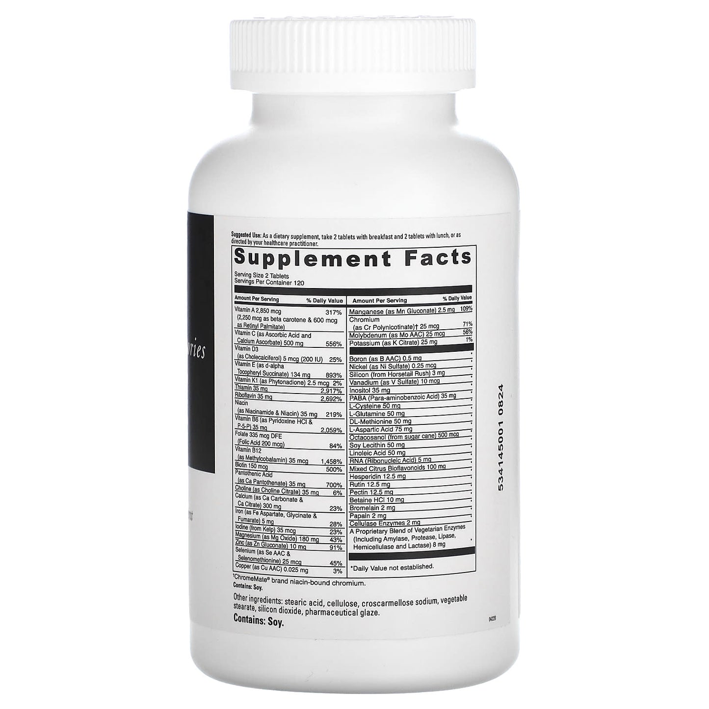 DaVinci Laboratories Spectra Multiple Vitamin & Mineral Supplement, 240 Tablets - Image 2