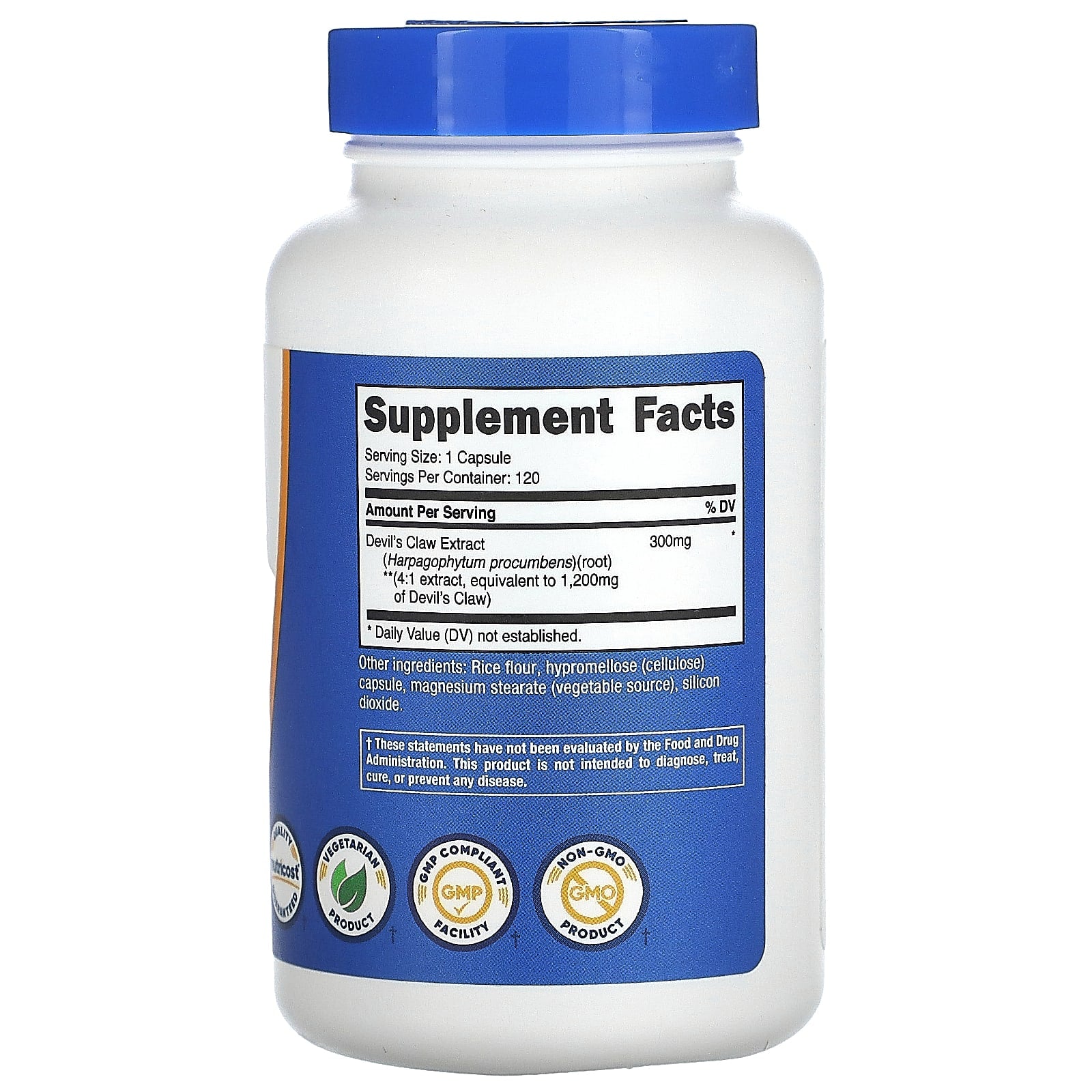 Nutricost, Devil's Claw, 1,200 mg , 120 Capsules - Image 2