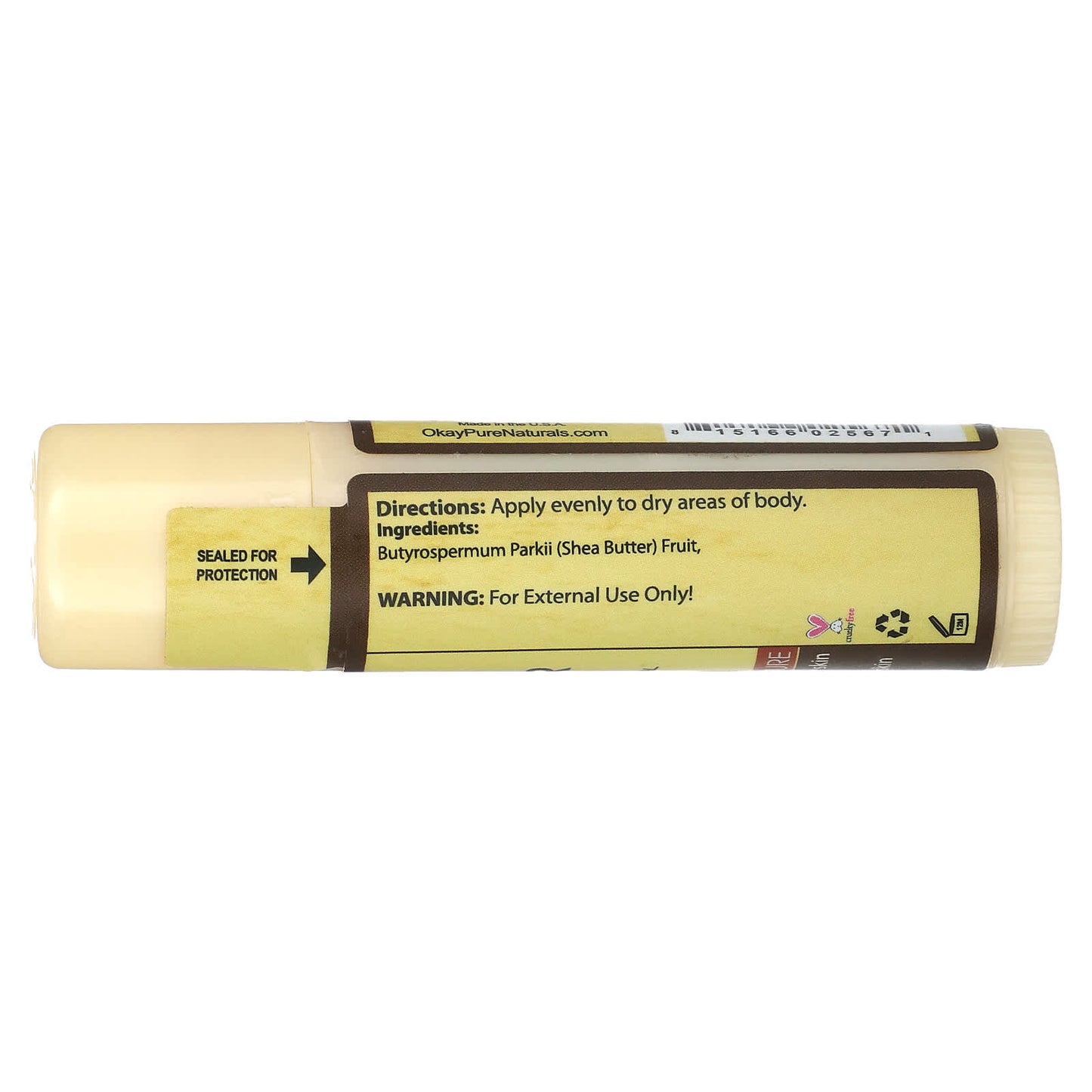 Okay Pure Naturals, Spa, Shea Butter Balm, 0.5 oz (15 ml) - Image 2