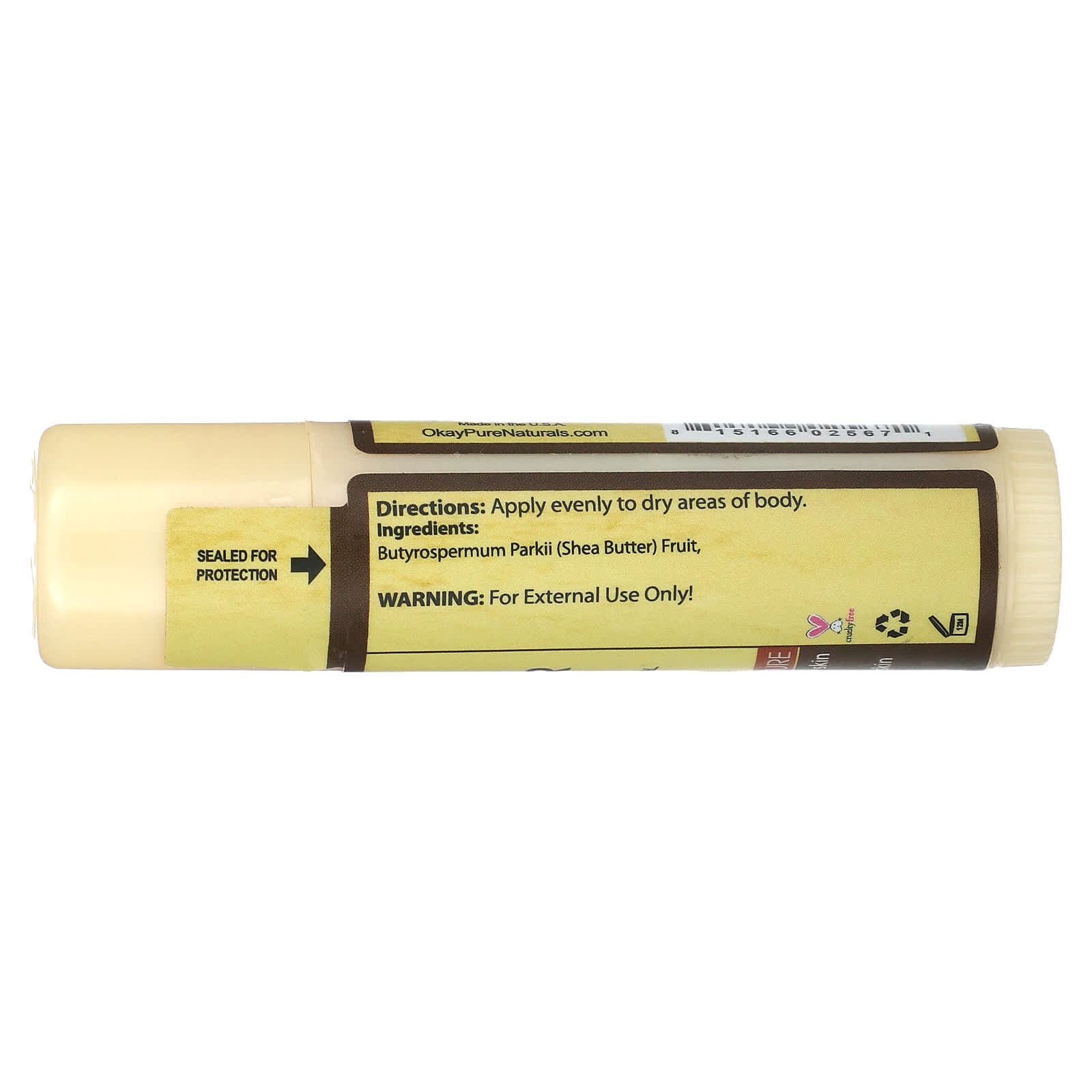 Okay Pure Naturals, Spa, Shea Butter Balm, 0.5 oz (15 ml) - Image 2