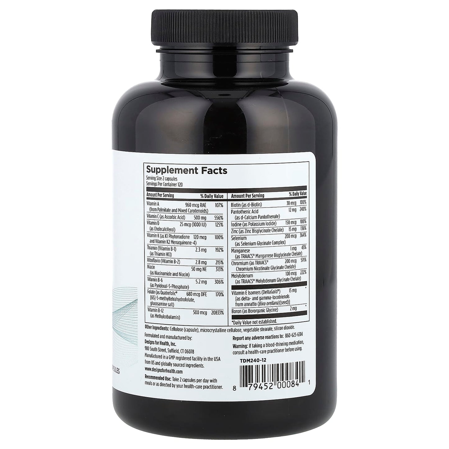 Designs For Health Twice Daily Multi - Optimal Nutrition for Foundational Health - Image 2