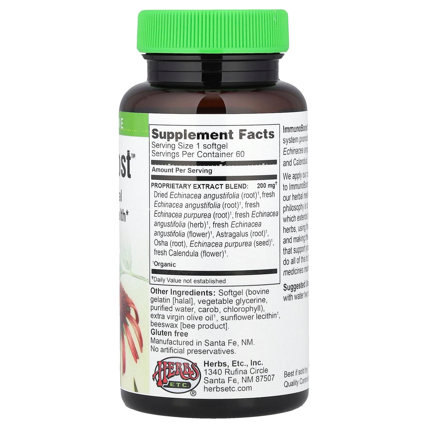 Herbs Etc. ImmunoBoost 60 Softgels - Boost Immune System Naturally - Image 2