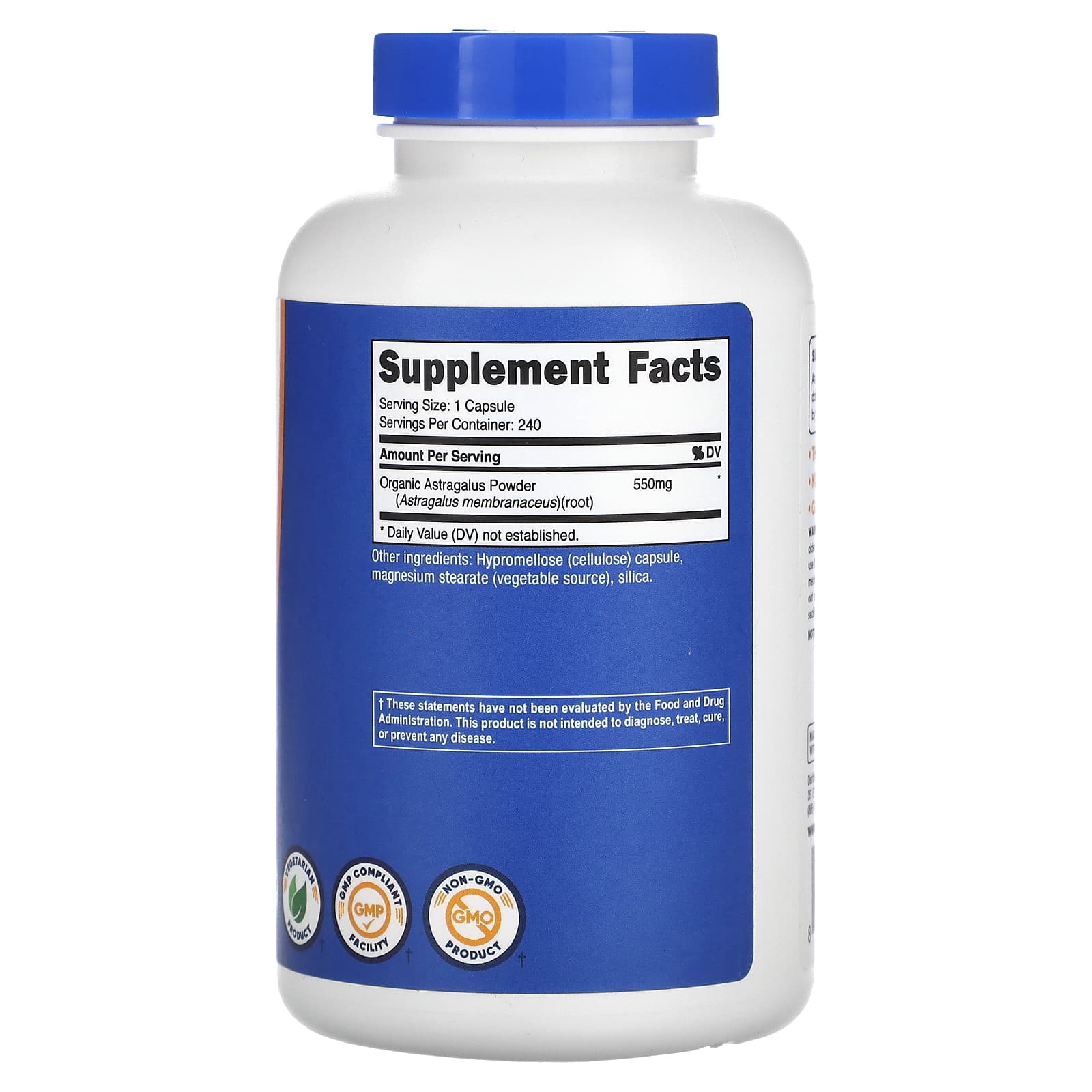 Nutricost, Astragalus Root , 550 mg , 240 Capsules - Image 2