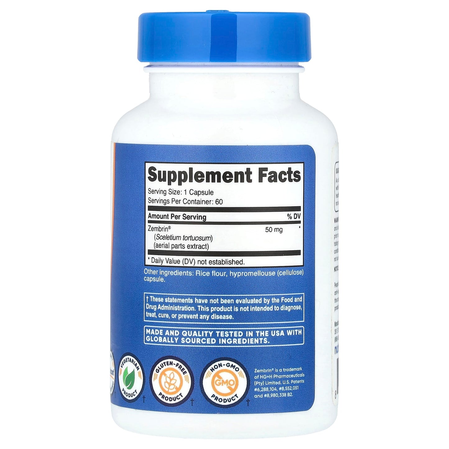 Nutricost, Sceletium Tortuosum, 50 mg , 60 Capsules - Image 2