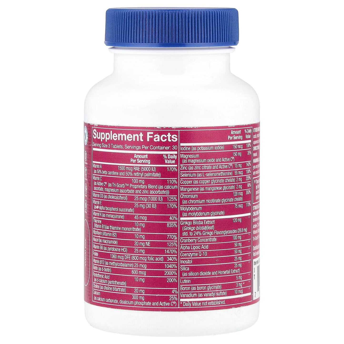 The Vitamin Shoppe, Ultimate Woman® 50+, Multivitamin & Multimineral, 90 Tablets - Image 2