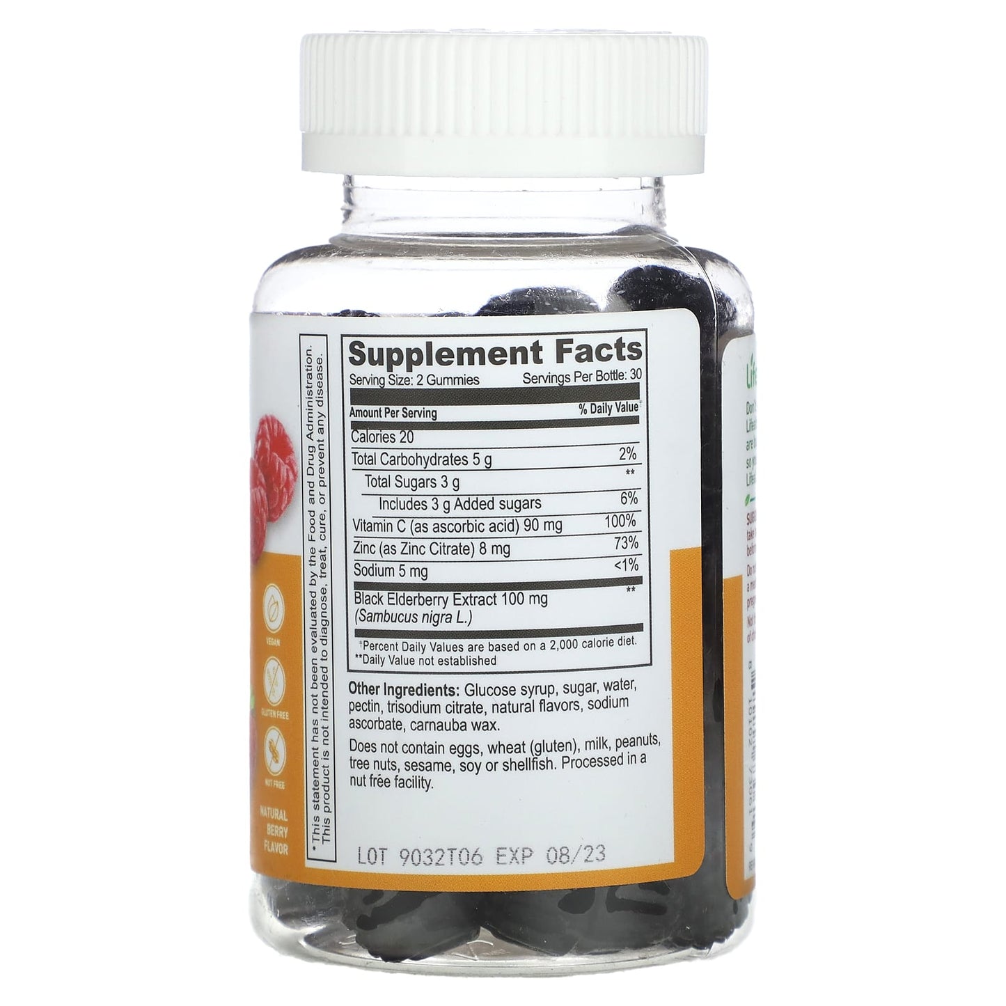 Lifeable, Immune Support Gummies with Elderberry, Vitamin C and Zinc, Natural Berry, 60 Gummies - Image 2