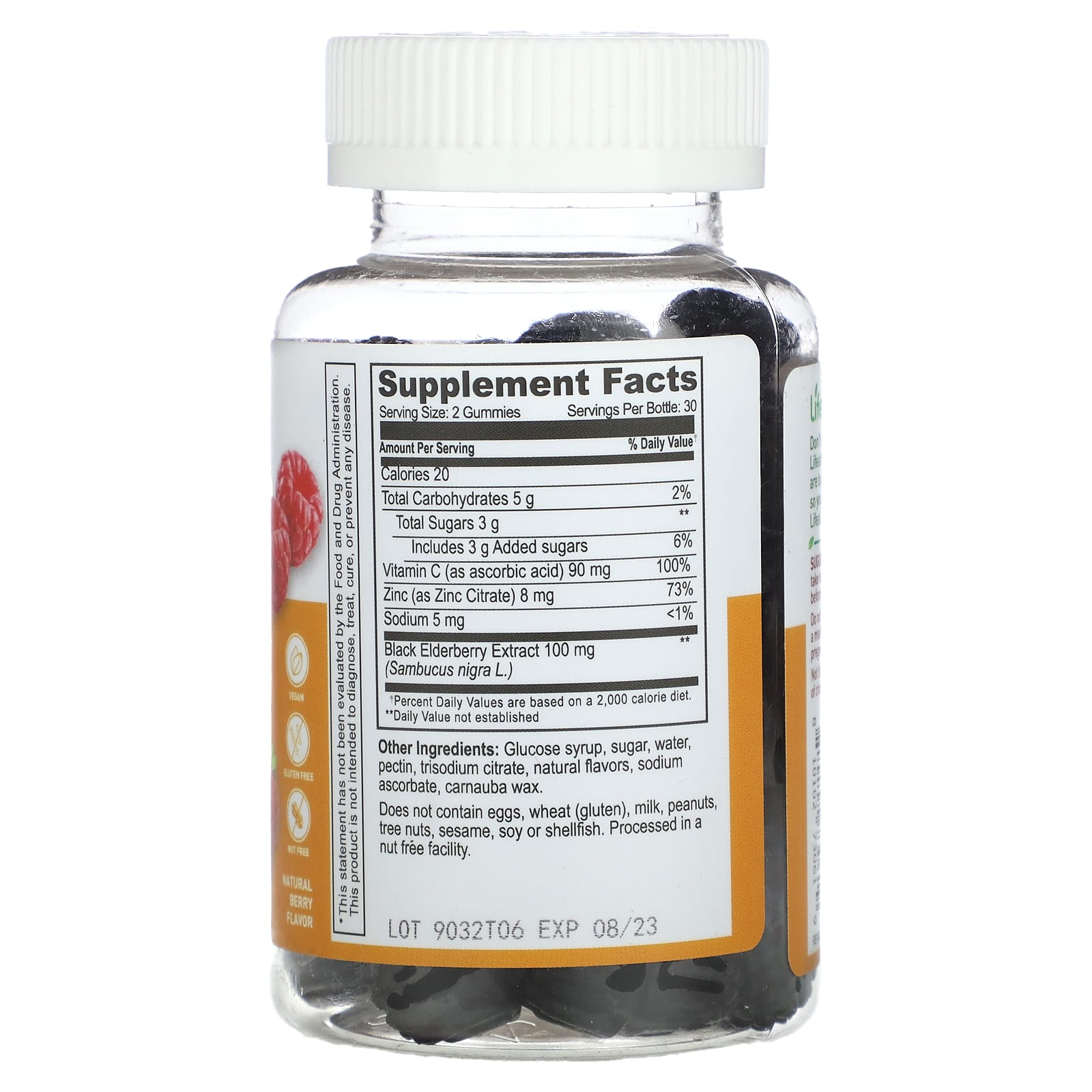Lifeable, Immune Support Gummies with Elderberry, Vitamin C and Zinc, Natural Berry, 60 Gummies - Image 2